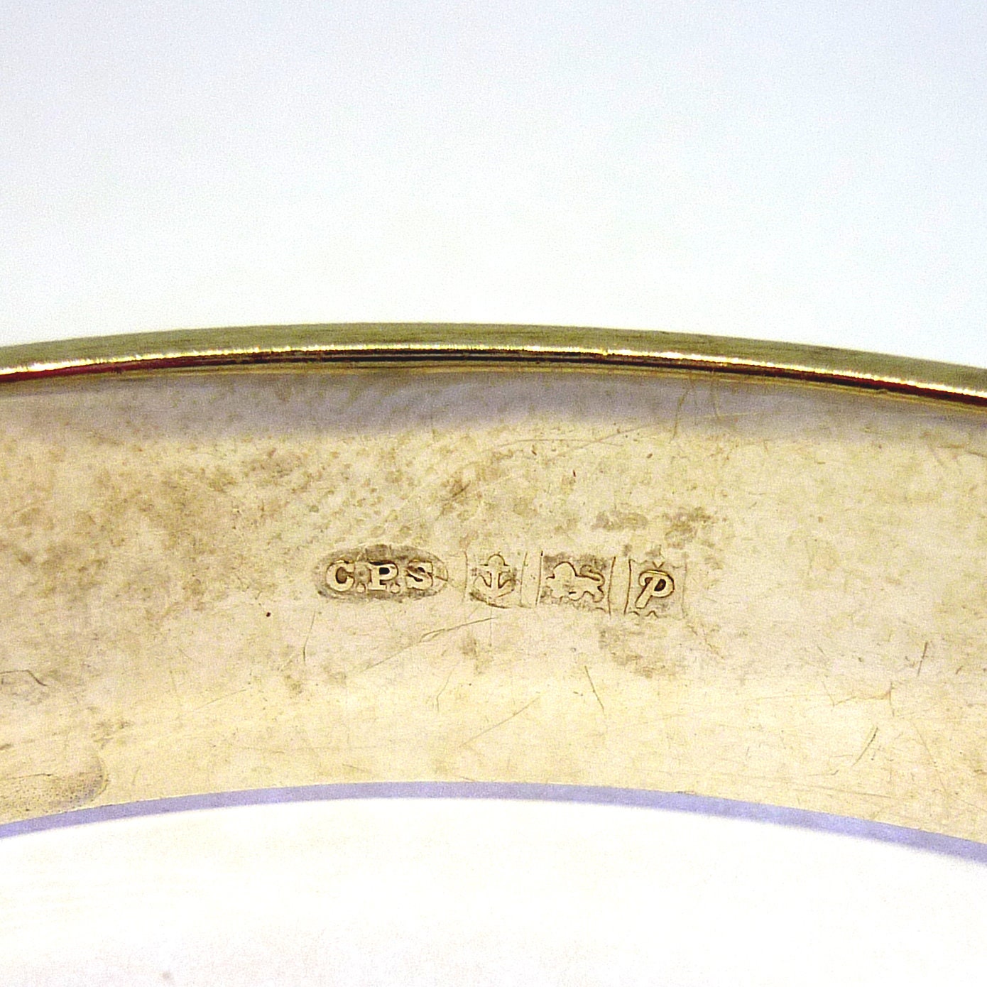 Vintage Sterling Silver Hinged Bangle: Acanthus Leaf Floral Bracelet