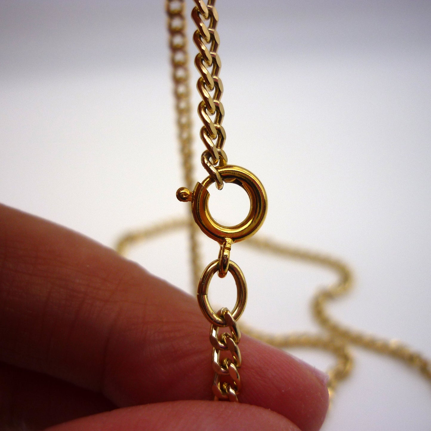 Gold Plated Flat Curb Chain