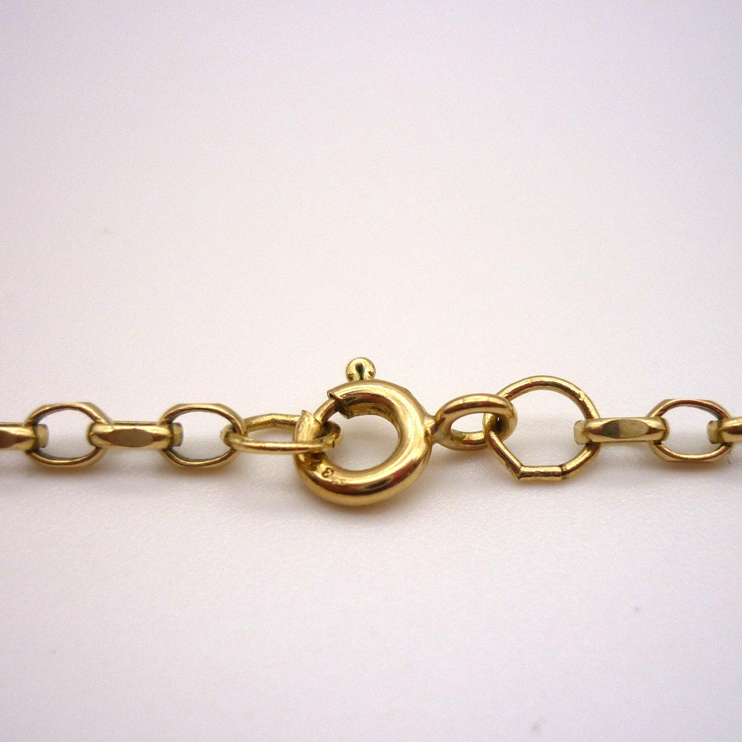 1970's Gold Surfboard Necklace, Surfer Pendant on 9k Belcher Chain