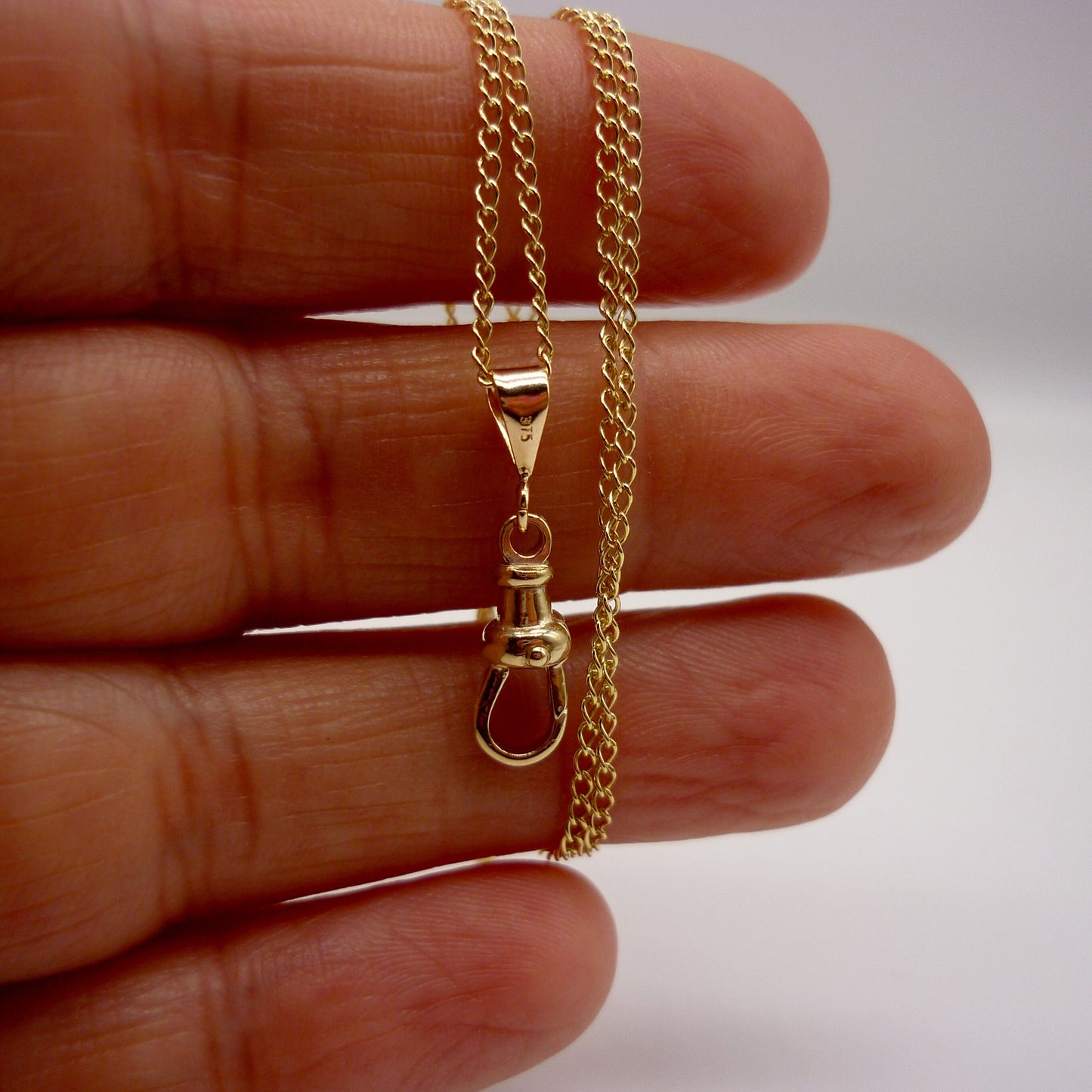 Vintage 14k Gold North Star Necklace, Diamond Polar Star Pendant on Dog Clip Chain