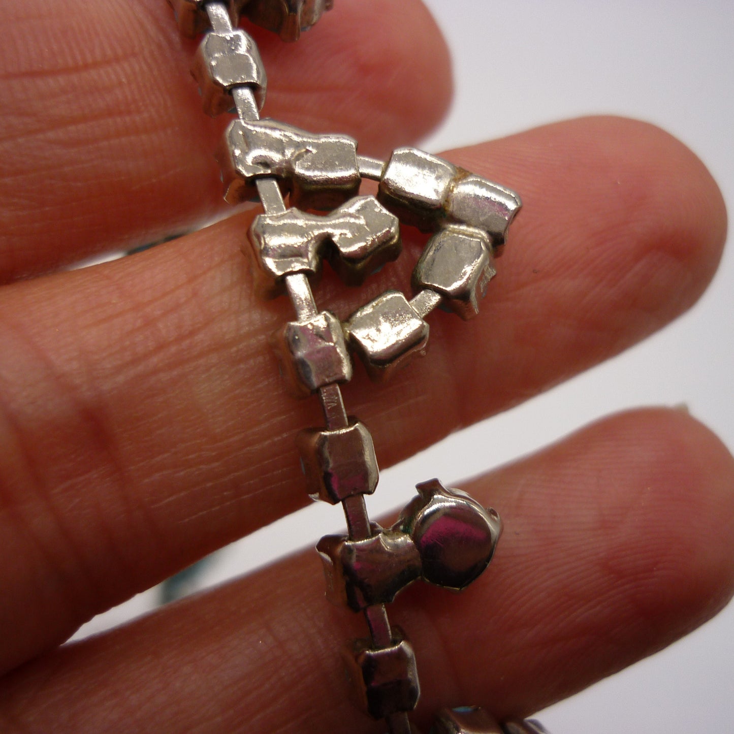 Costume Turquoise & Silver Tone Necklace