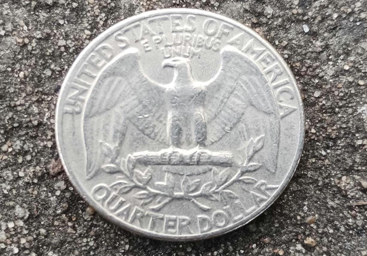 1967 Quarter Dollar Coin - No Mint Mark - USA Currency