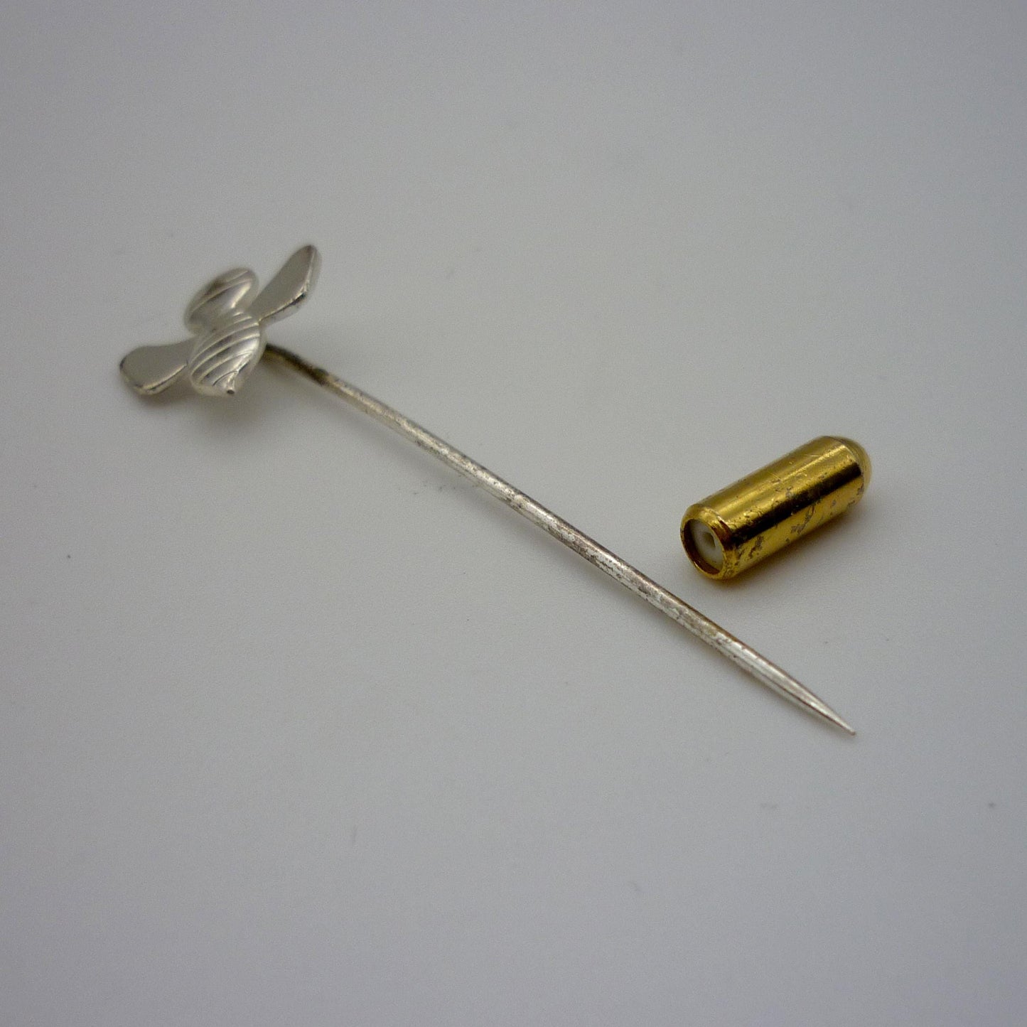 Vintage Silver Bee Stick Pin
