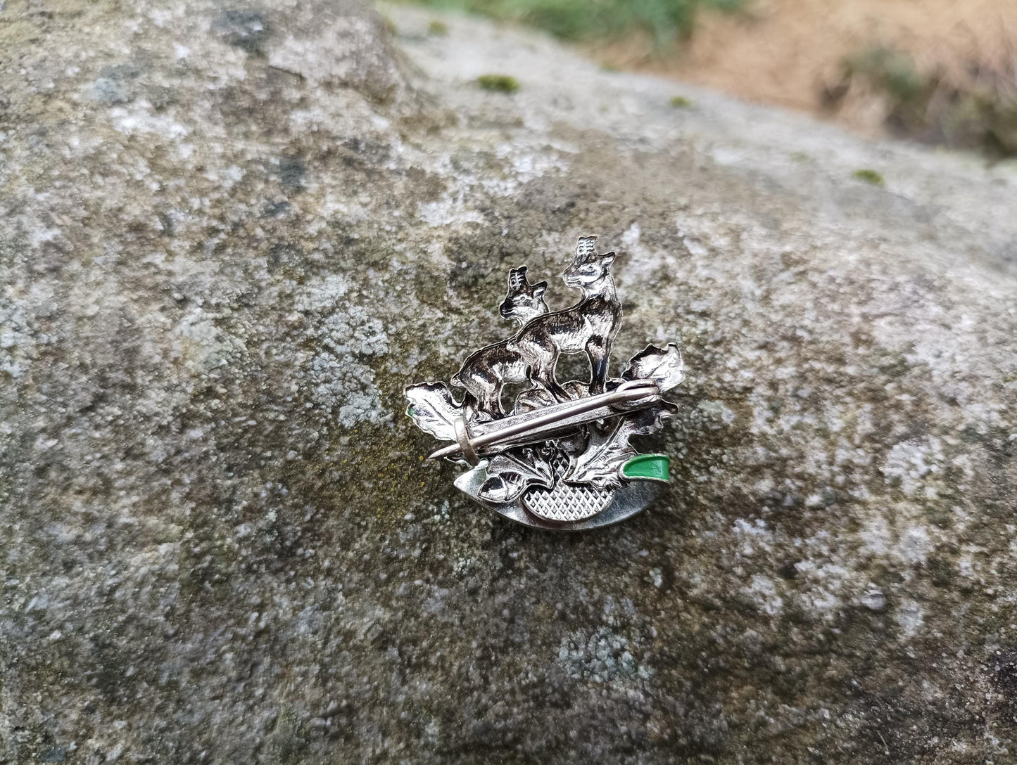 Vintage Salzburg Enamel Pin: Schafberg Mountain Goat Souvenir