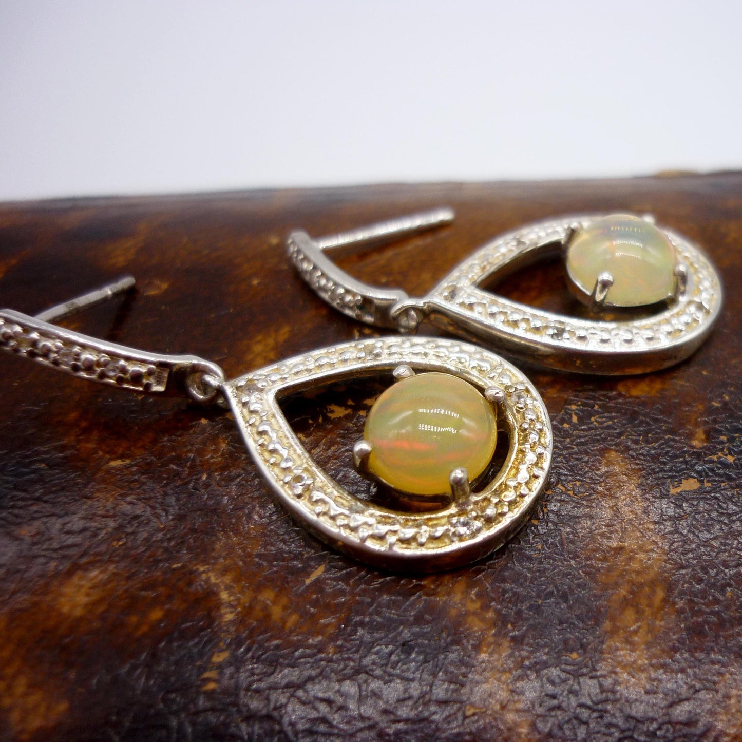 Vintage Opal Dangle Earrings