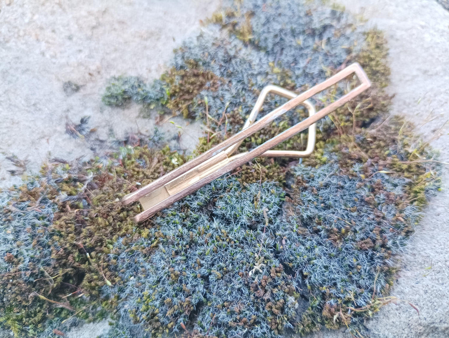 Vintage Swank 10k Rolled Gold Tie Clip: Mid Century Minimalist Design