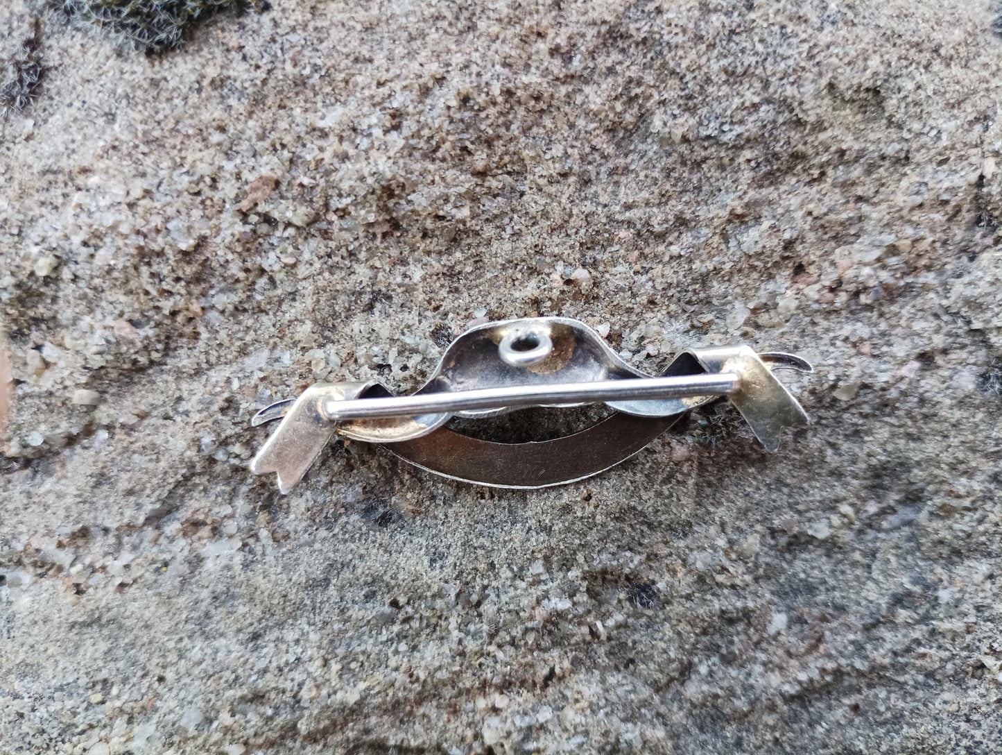 Antique St Leonards Masonic Lodge Brooch: Gold Plated Silver Freemason Pin