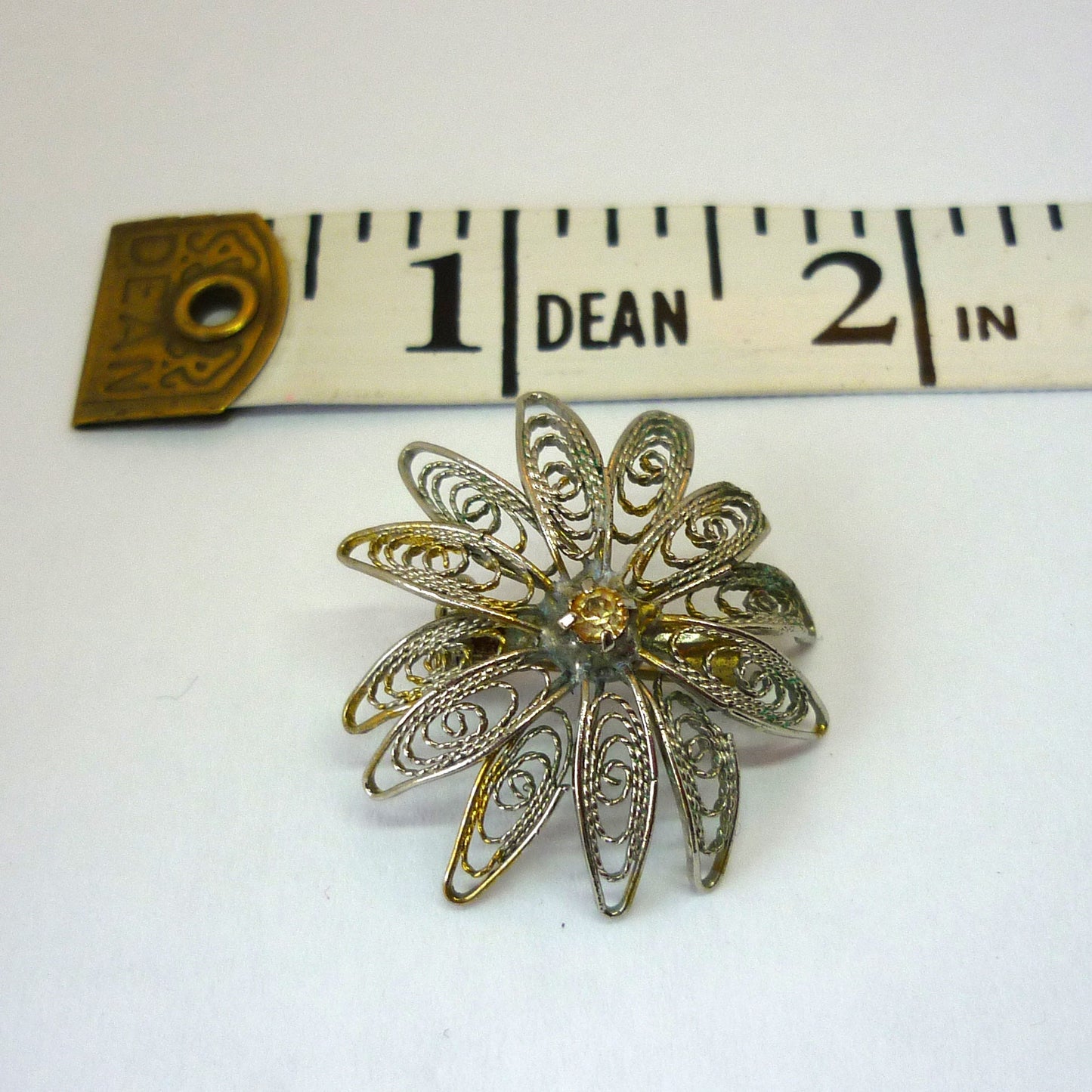 Filigree Flower Brooch