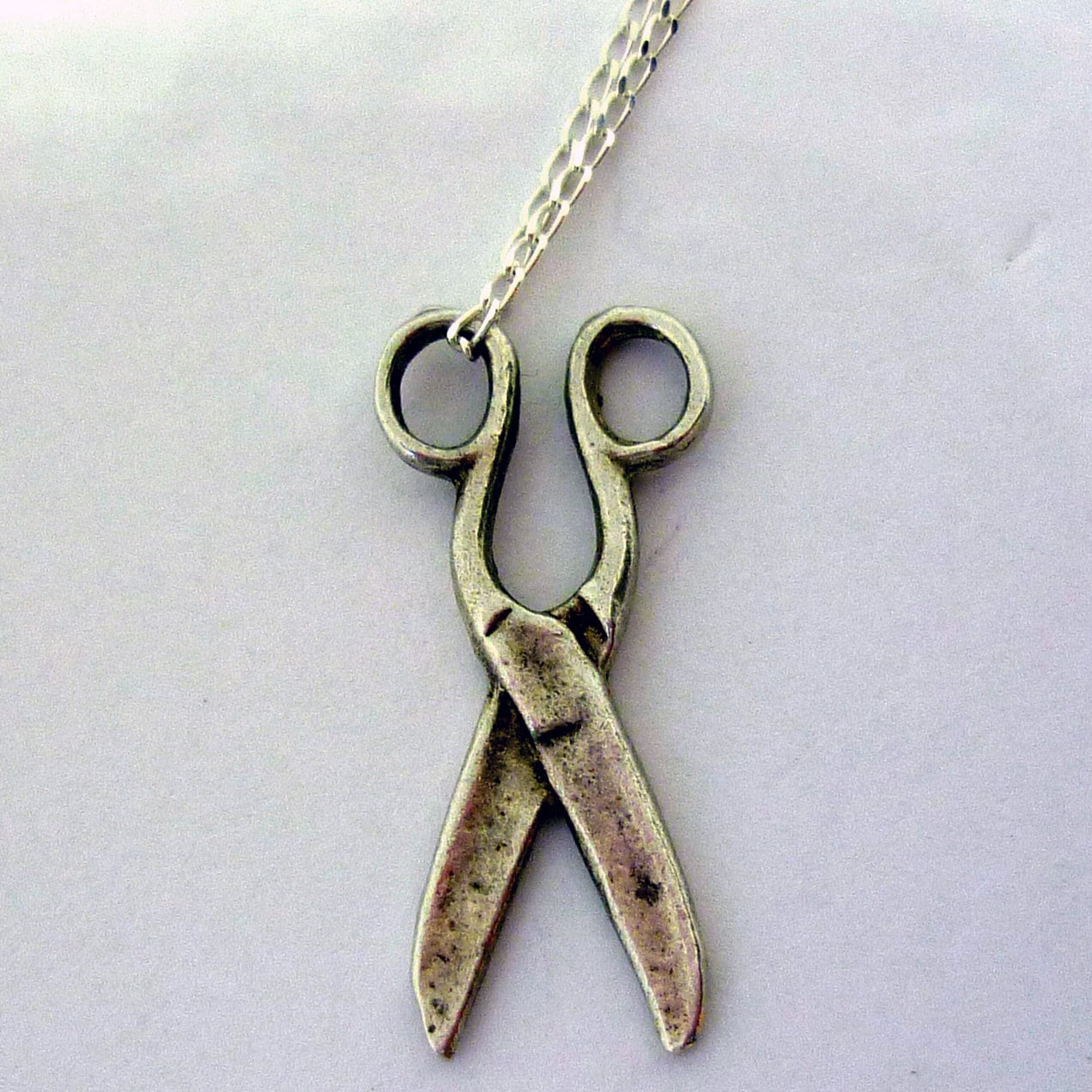 Pair of Scissors Charm Necklace
