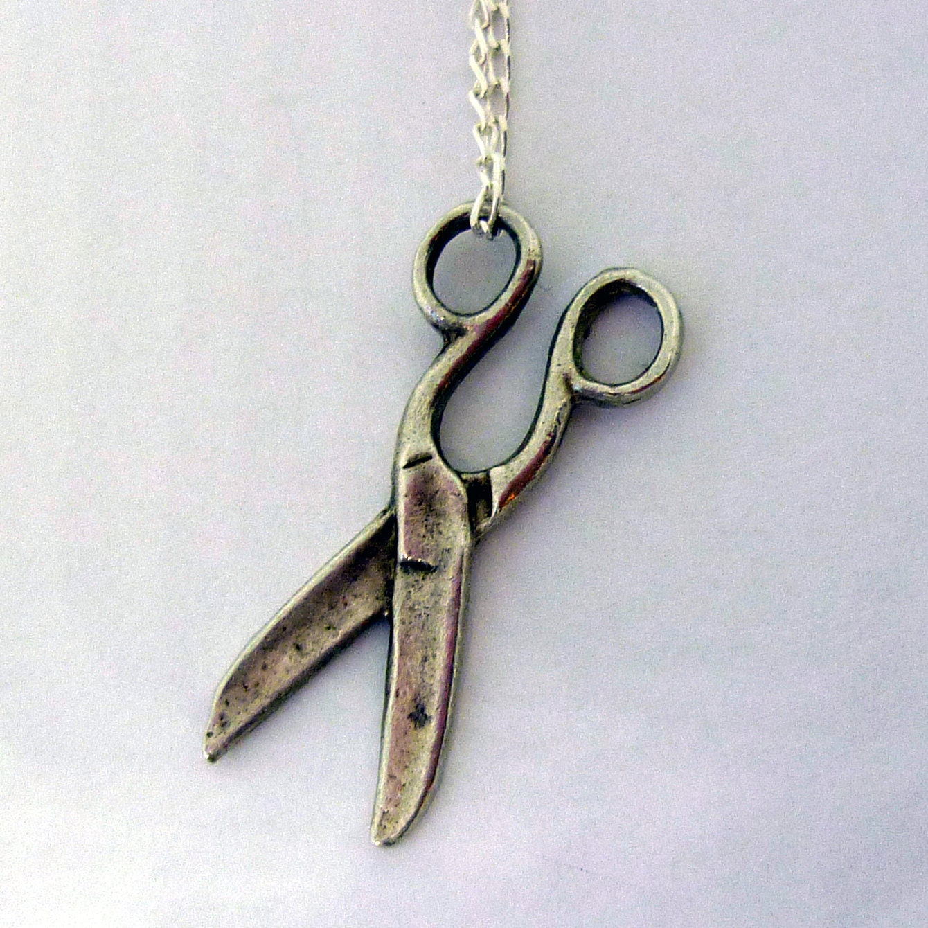 Pair of Scissors Charm Necklace