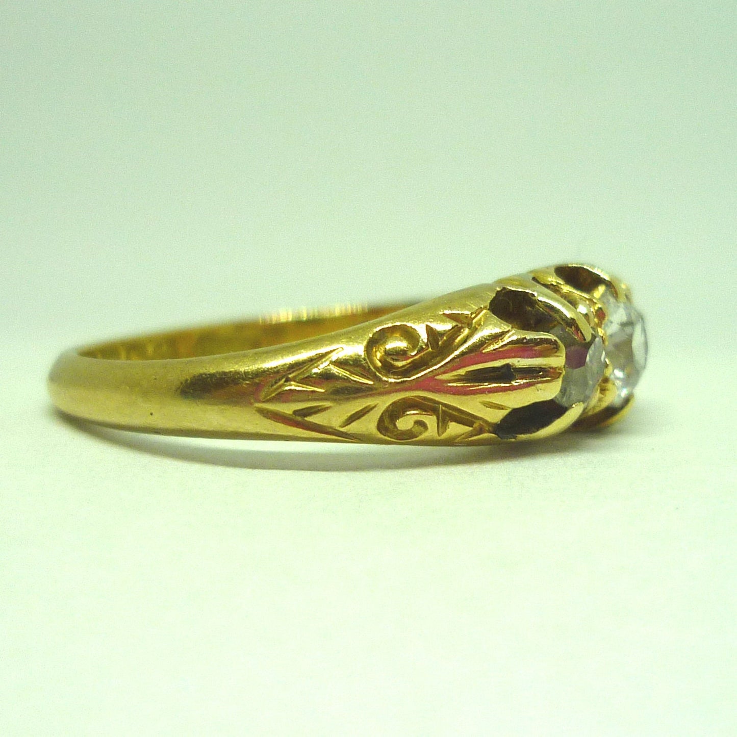 Antique Old Cut Diamond Ring Size 5.75