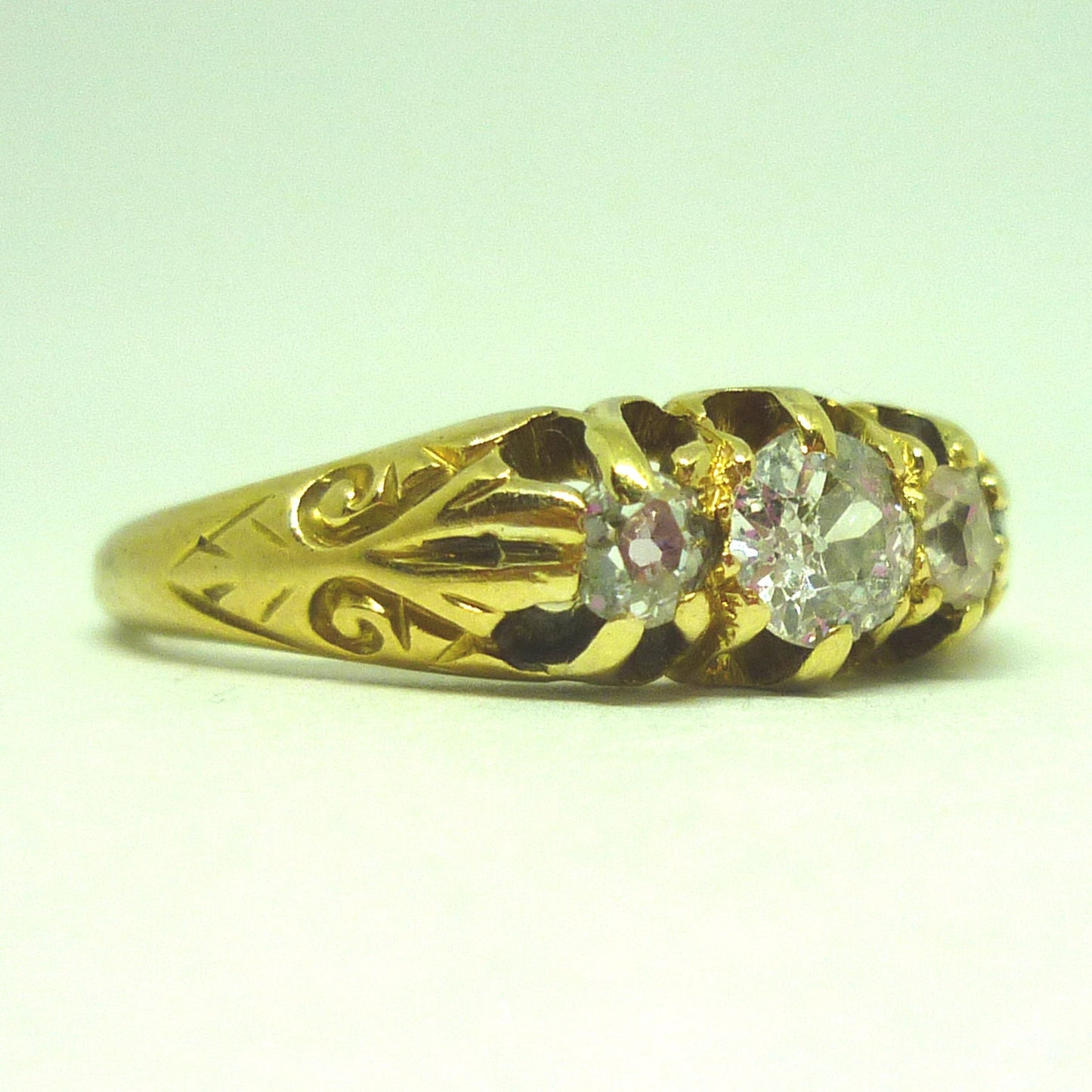 Antique Old Cut Diamond Ring Size 5.75