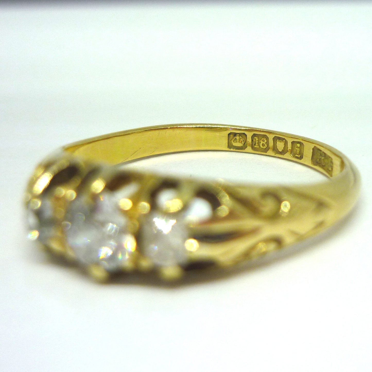 Antique Old Cut Diamond Ring Size 5.75