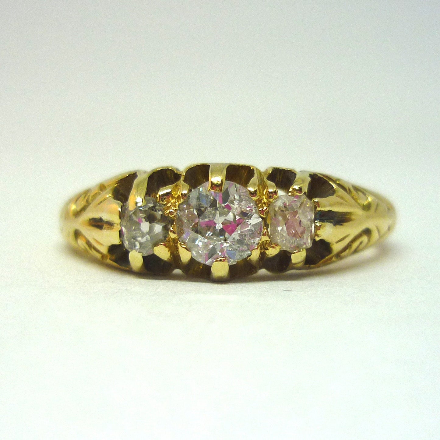 Antique Old Cut Diamond Ring Size 5.75