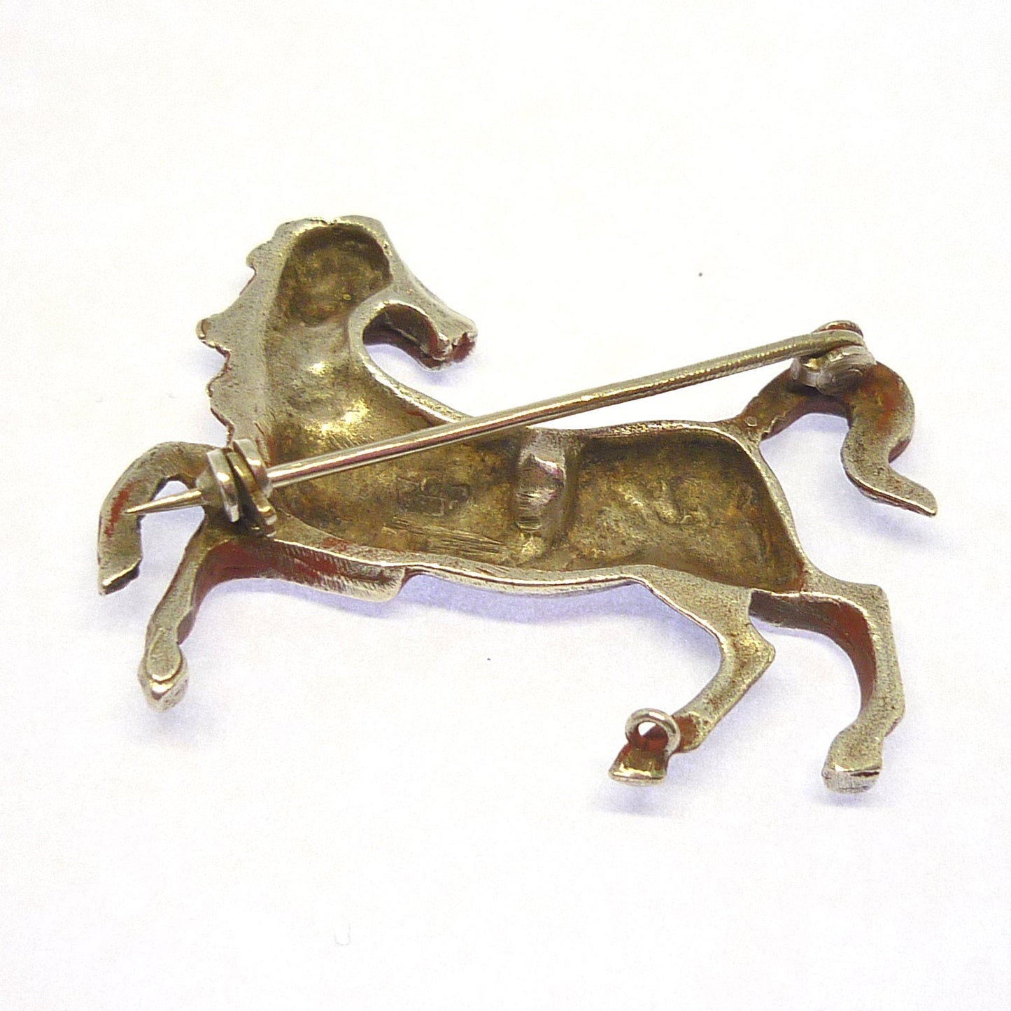 Silver Horse Brooch
