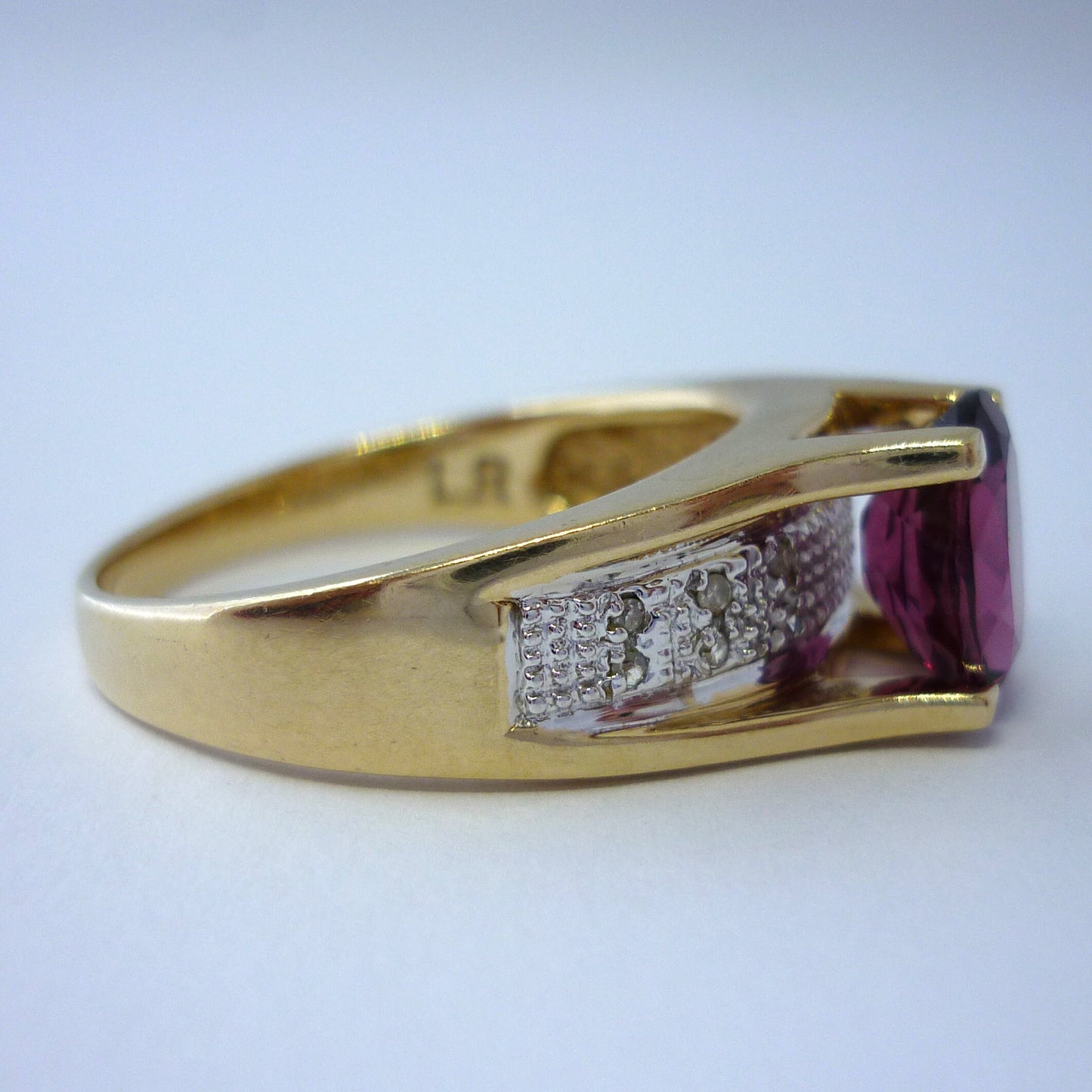 Pink Tourmaline Ring Size 8.75