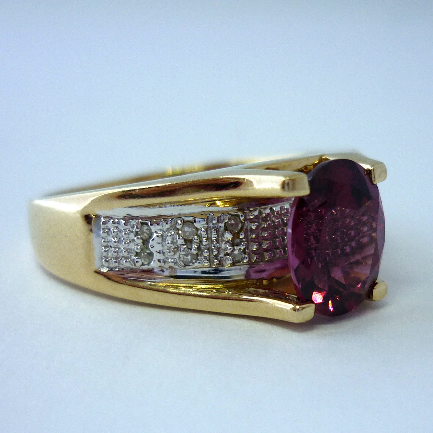 Pink Tourmaline Ring Size 8.75