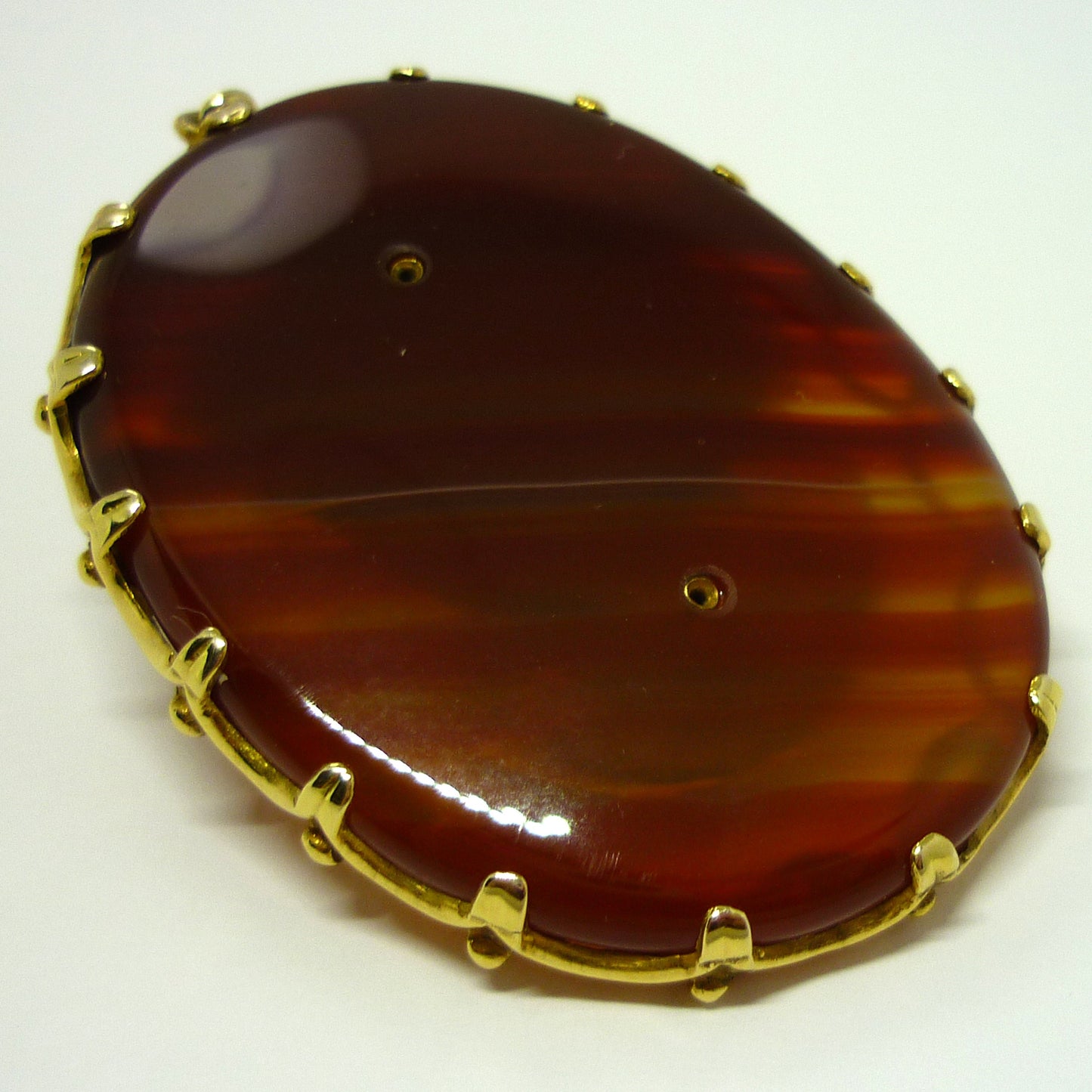 Gold & Agate Cameo Pendant
