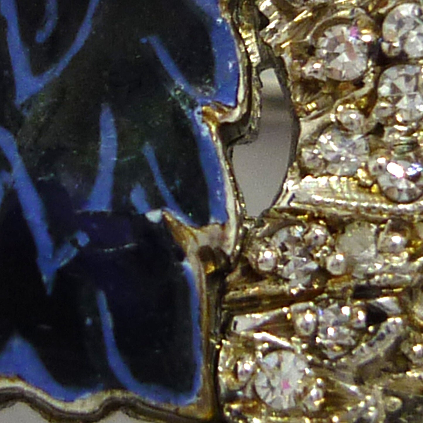 Sweetheart Brooch of Griffin with Diamond Wings, Rare Regimental Badge for The Ayrshire Yeomanry