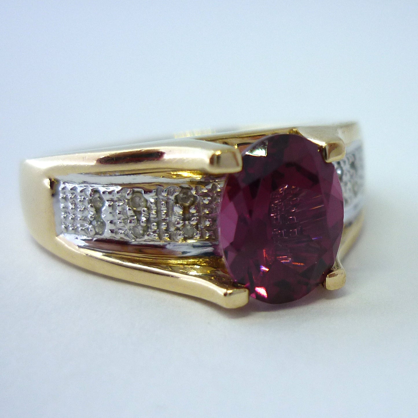 Pink Tourmaline Ring Size 8.75
