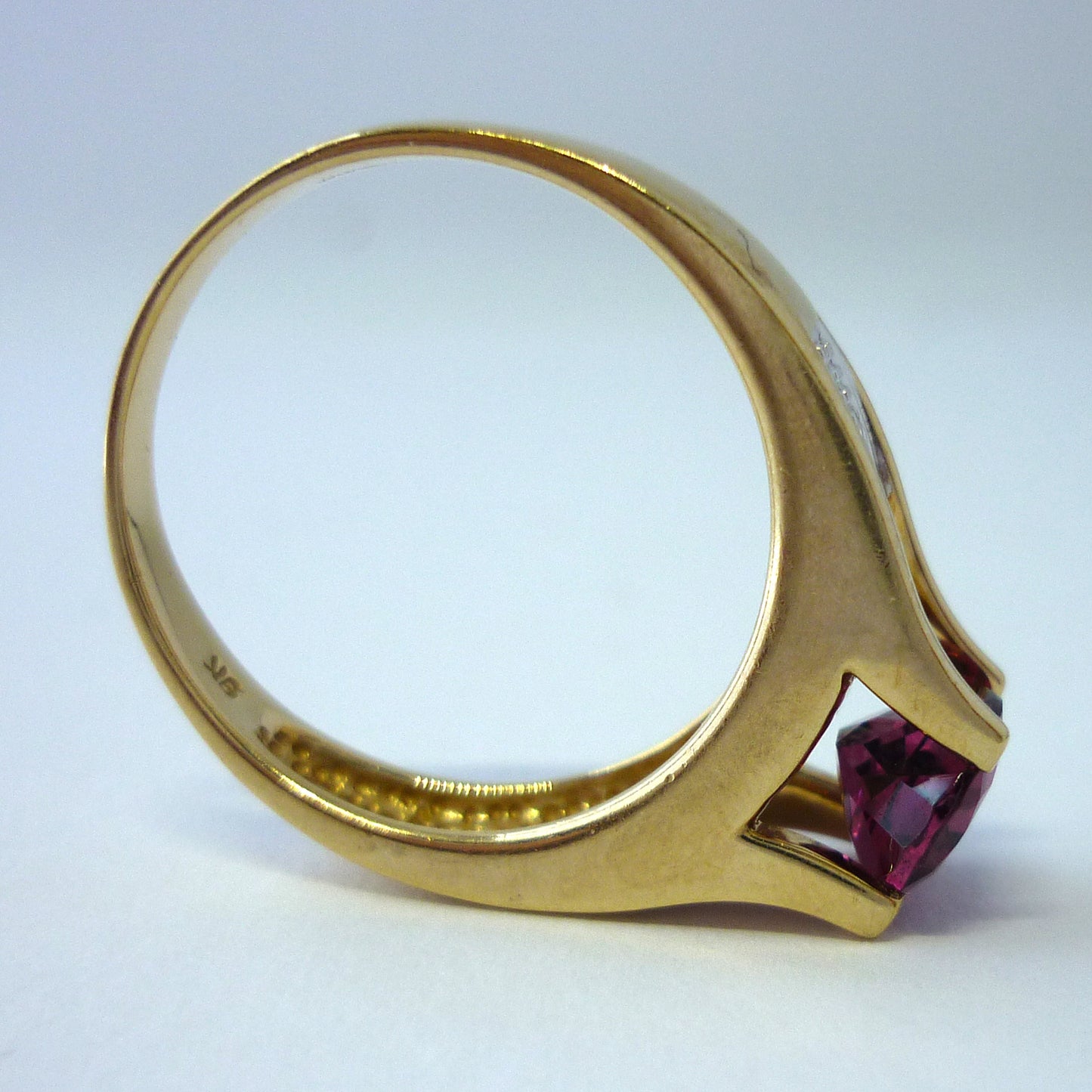 Pink Tourmaline Ring Size 8.75