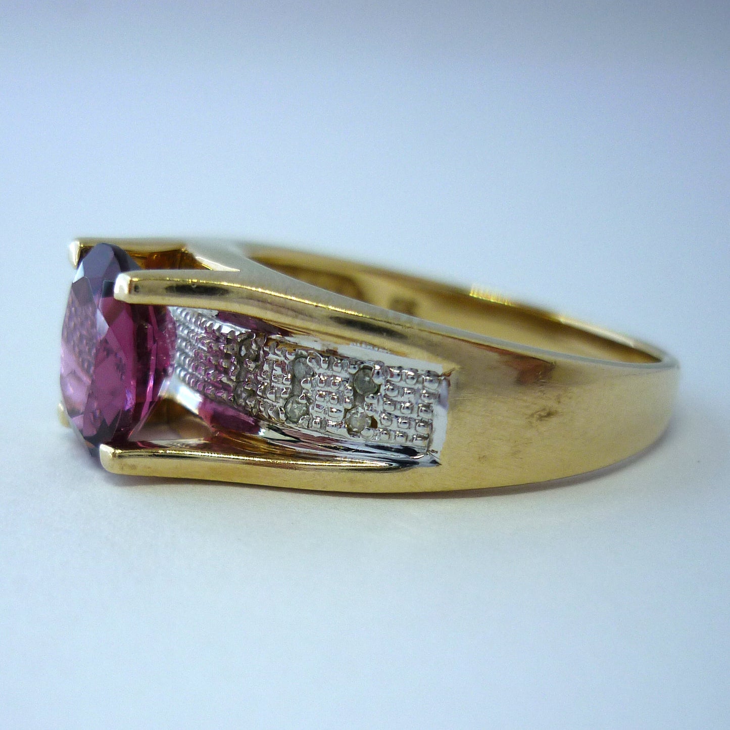 Pink Tourmaline Ring Size 8.75