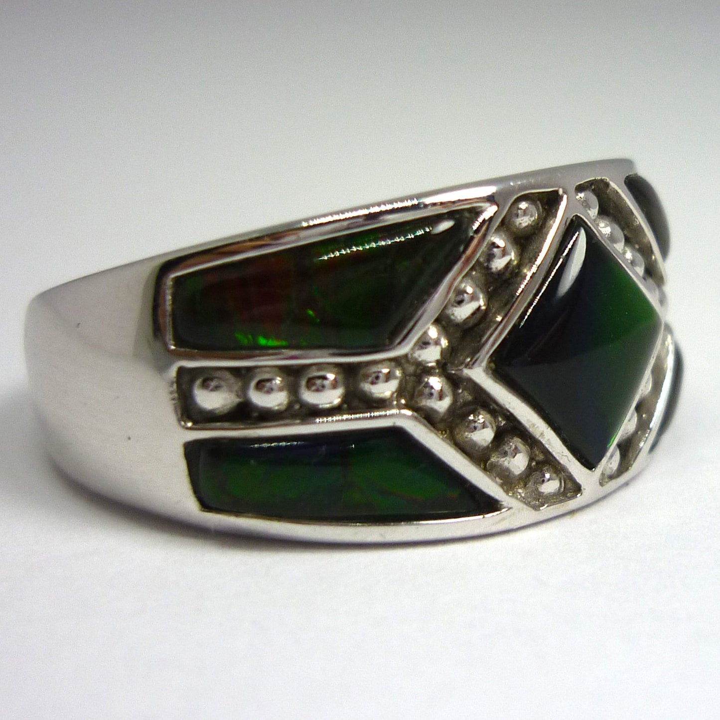Ammolite Ring Size 9