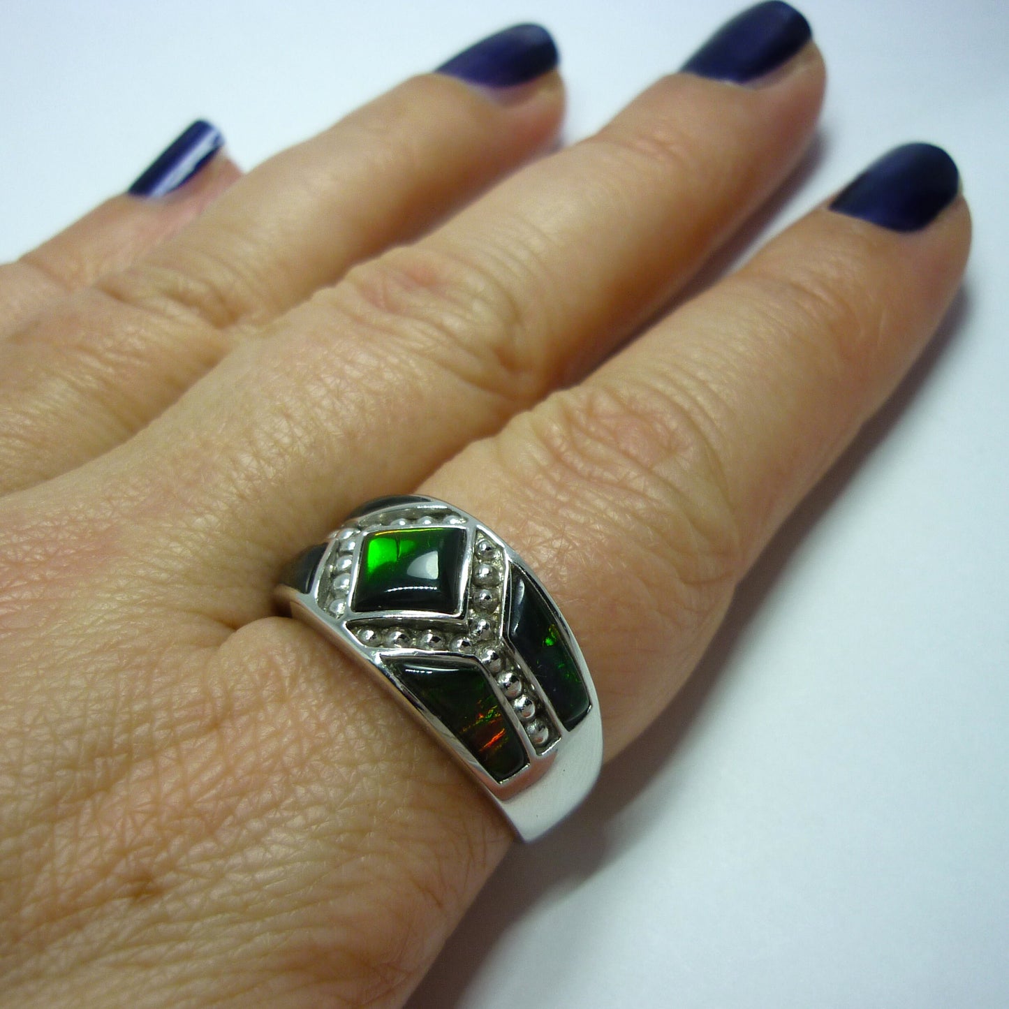 Ammolite Ring Size 9