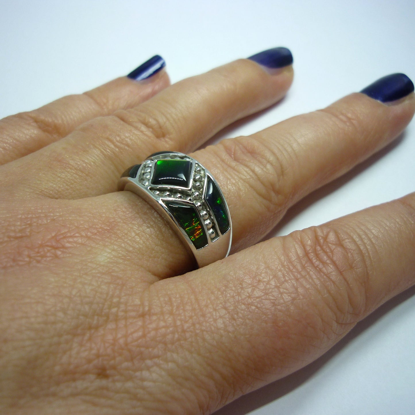 Ammolite Ring Size 9