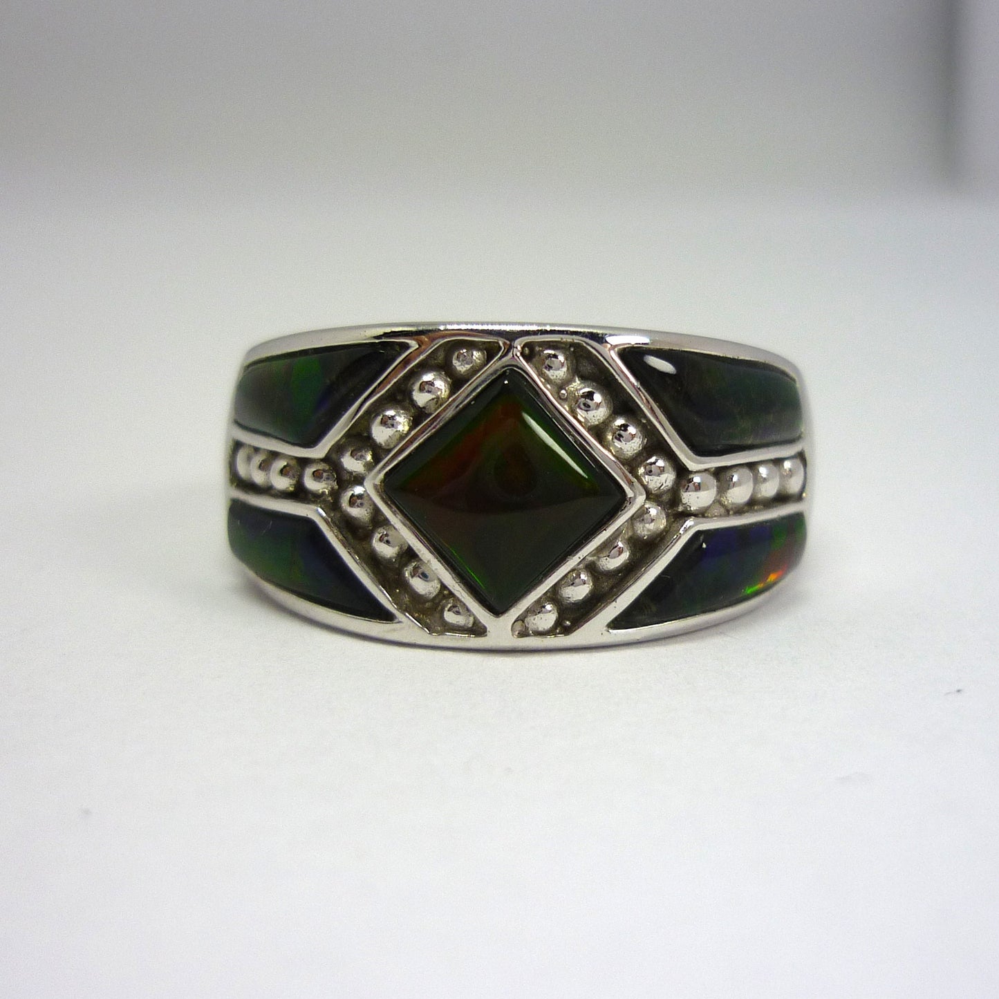 Ammolite Ring Size 9