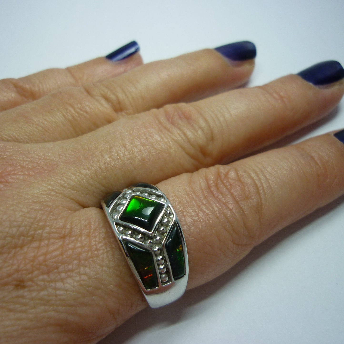 Ammolite Ring Size 9