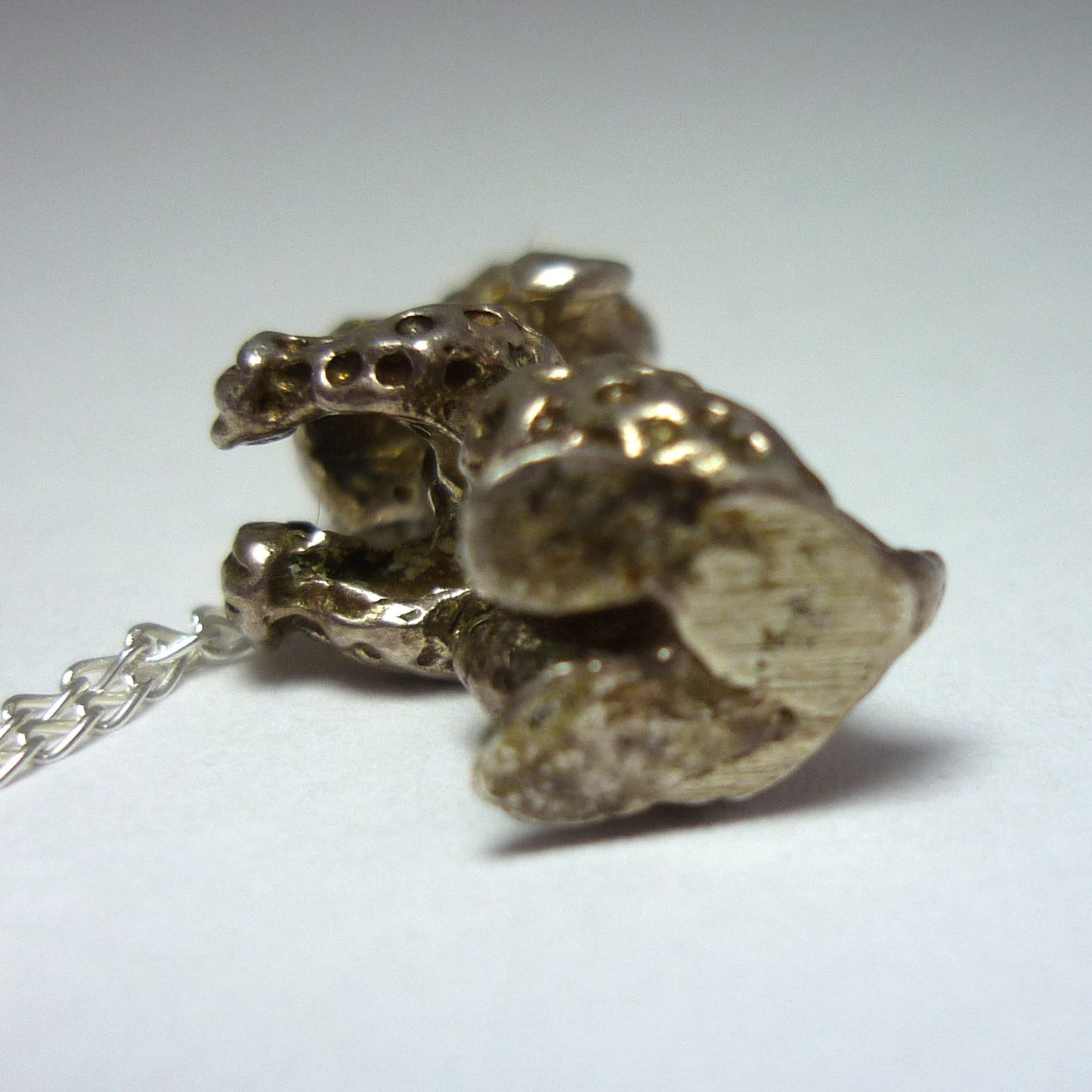 Silver Poodle Dog Charm Necklace