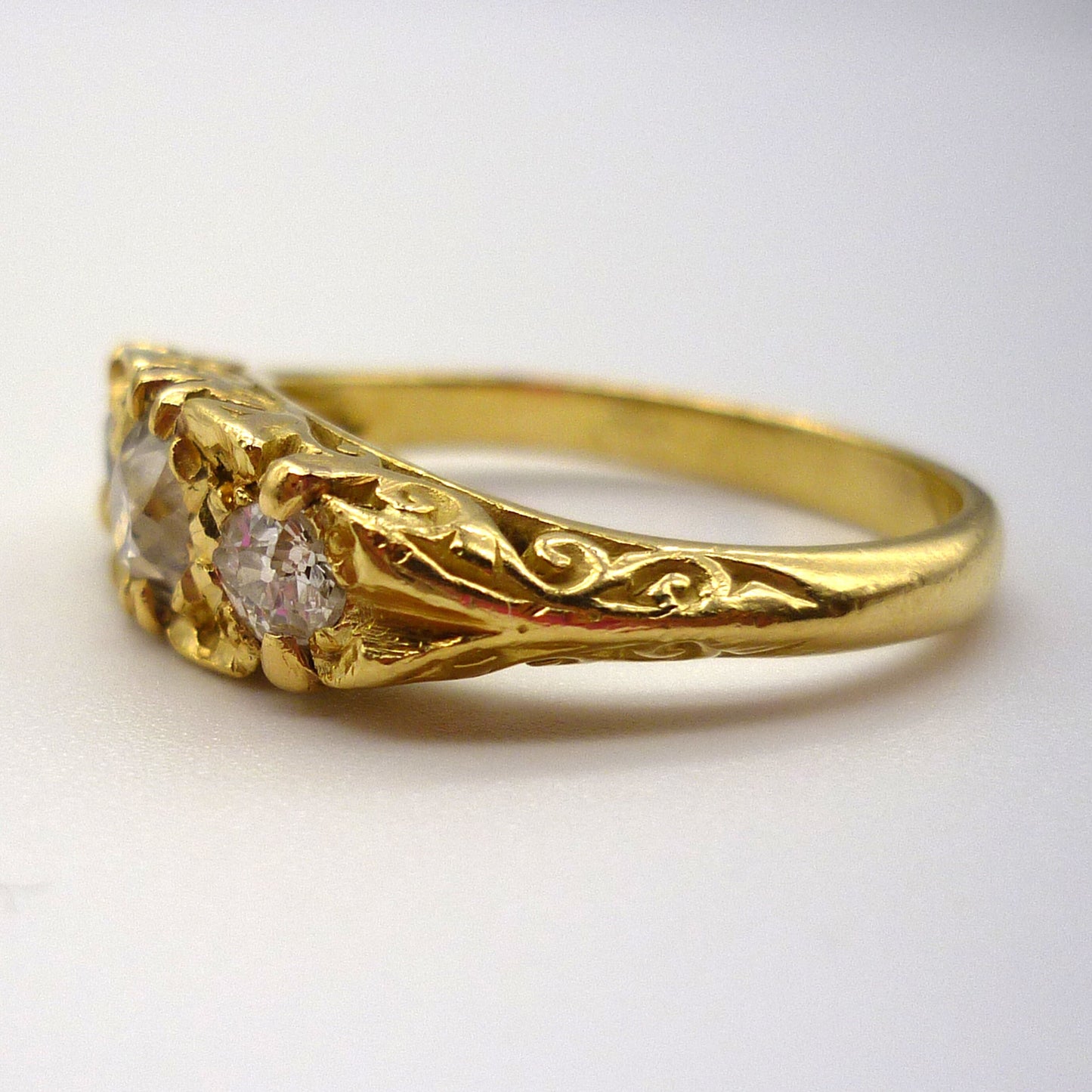 Old Cut Diamond Ring Size 6.5