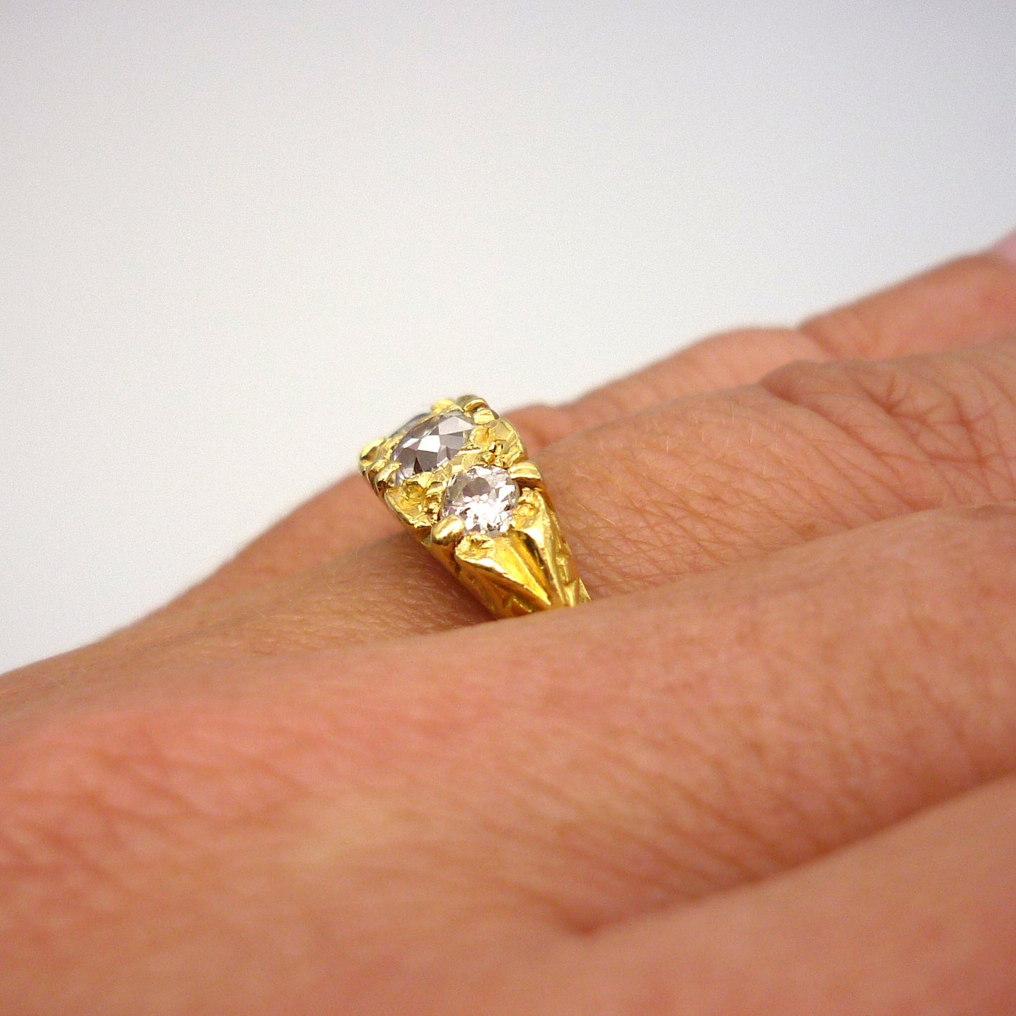 Old Cut Diamond Ring Size 6.5