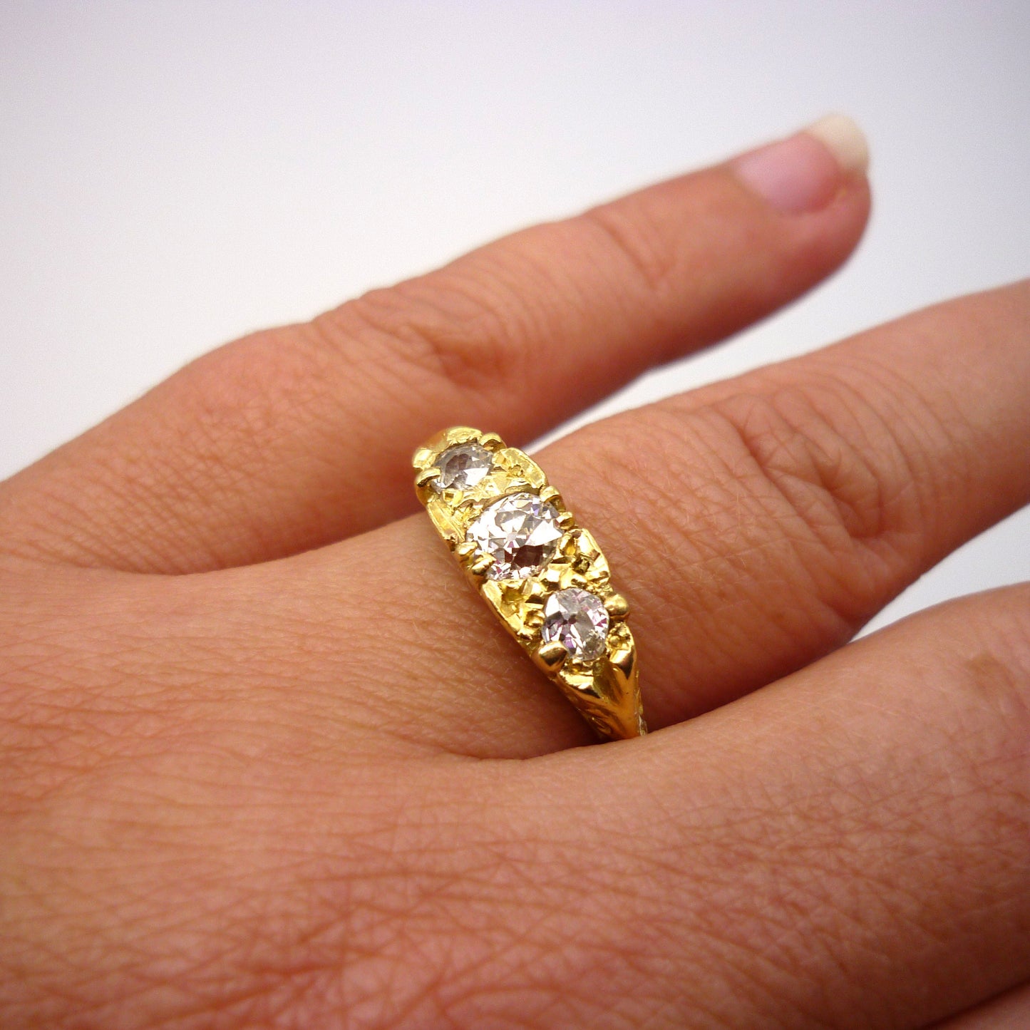 Old Cut Diamond Ring Size 6.5