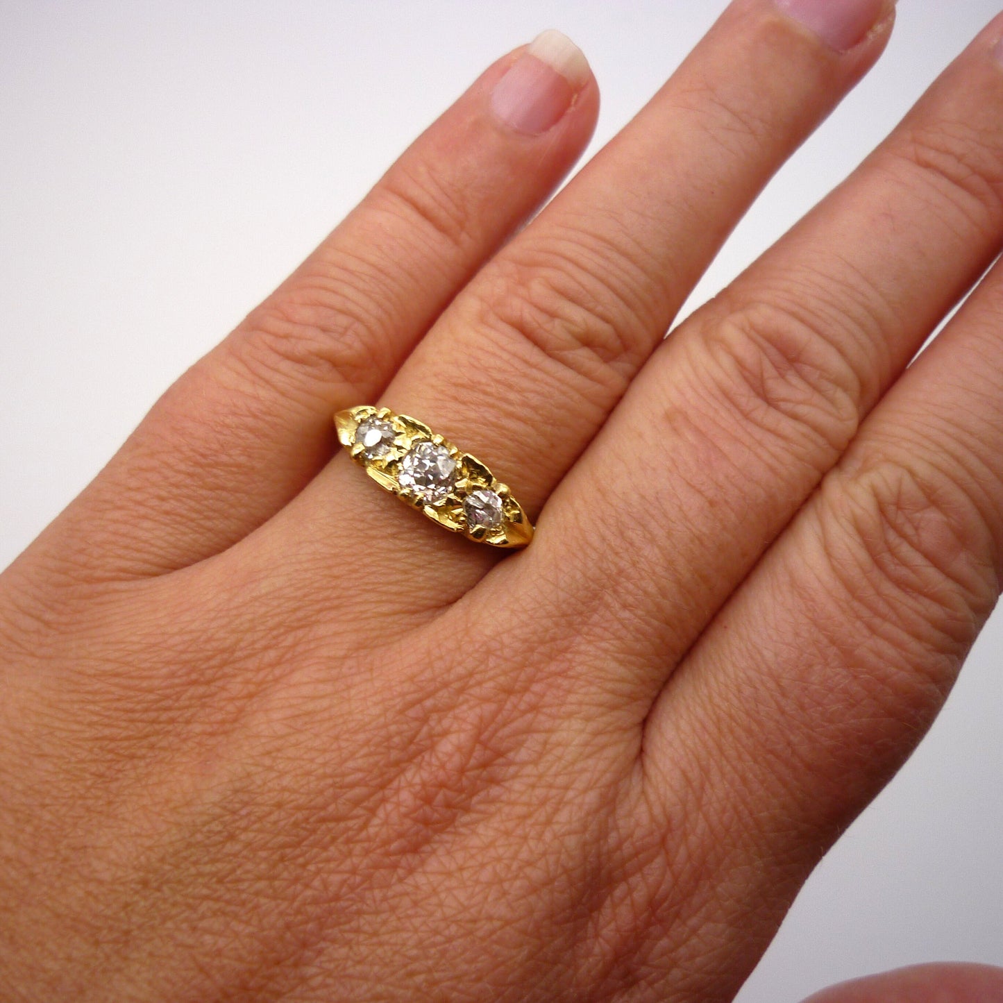 Old Cut Diamond Ring Size 6.5