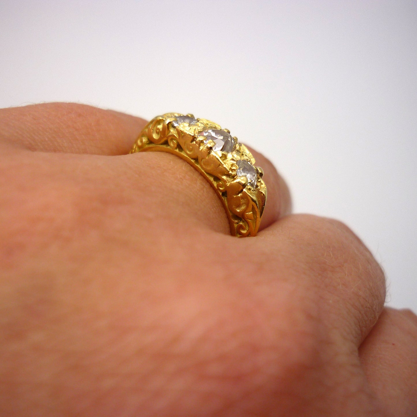 Old Cut Diamond Ring Size 6.5