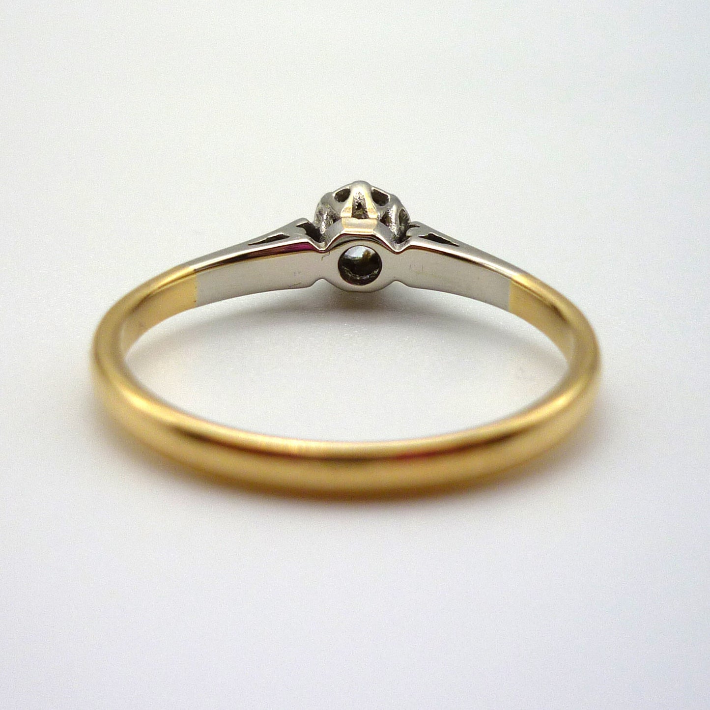 Art Deco Diamond Solitaire Engagement Ring Size 6.25