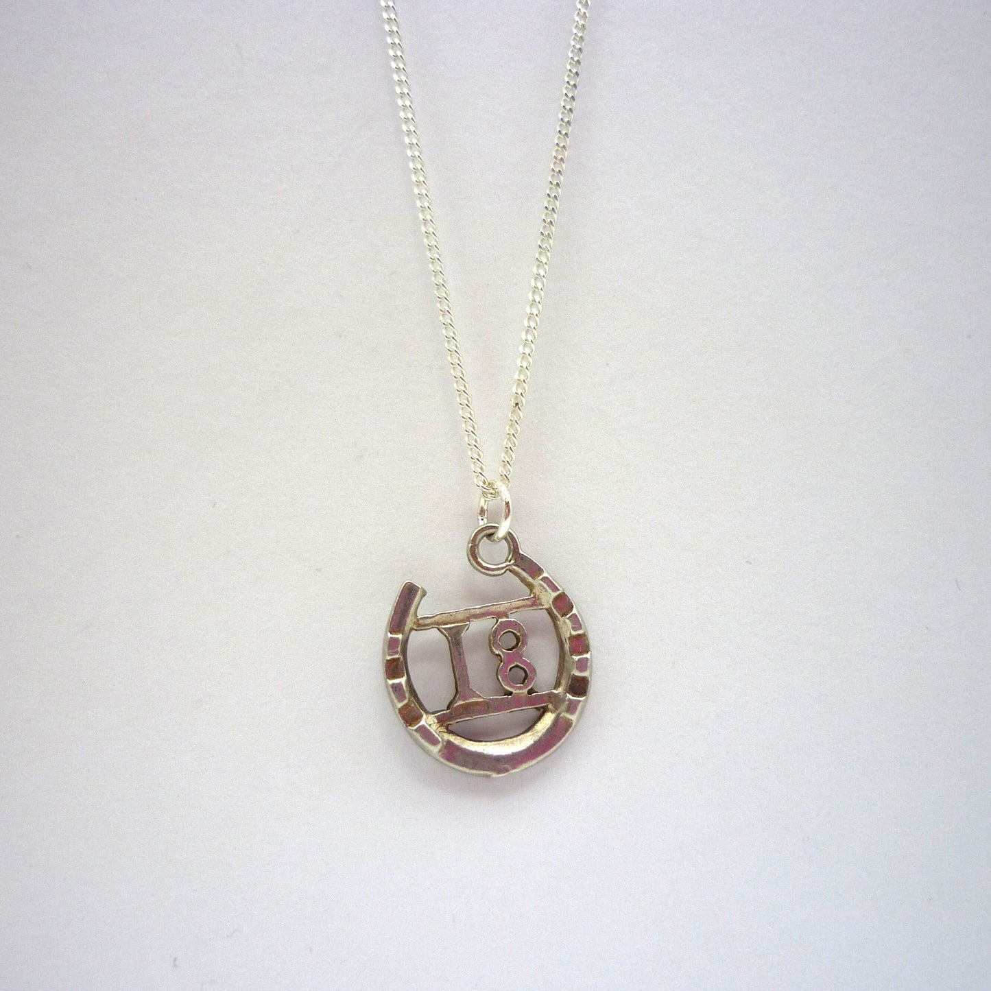 Lucky Horseshoe 18th Birthday Charm Necklace