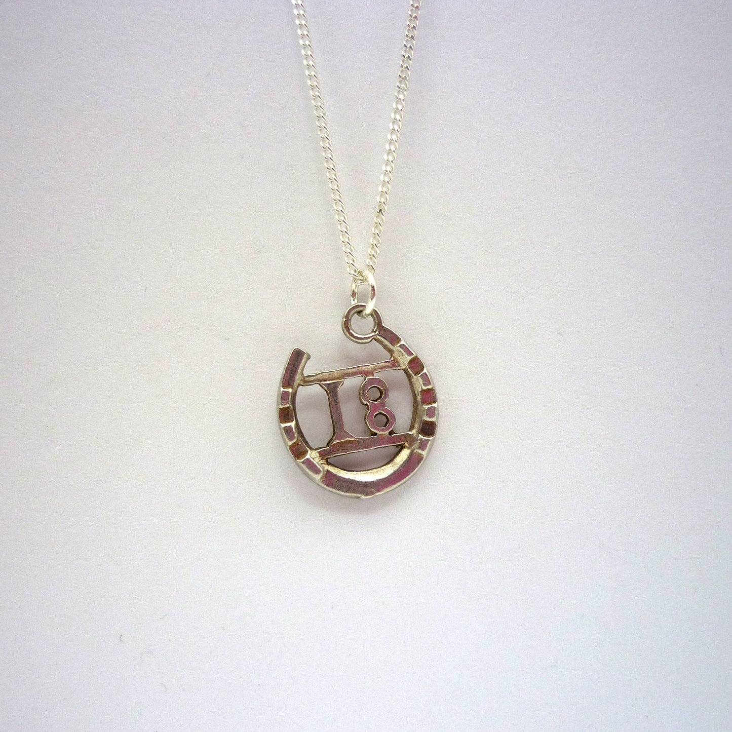 Lucky Horseshoe 18th Birthday Charm Necklace