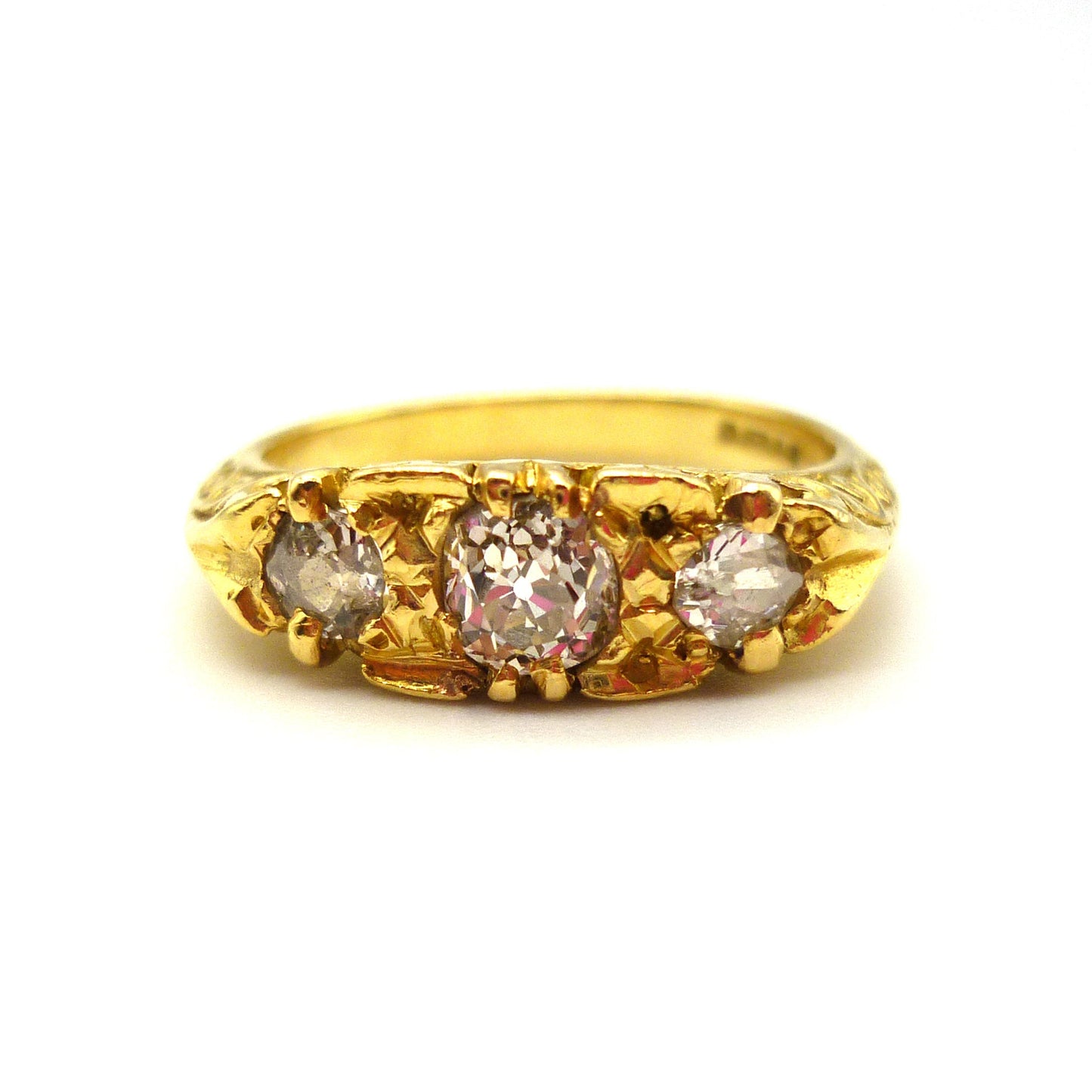 Old Cut Diamond Ring Size 6.5