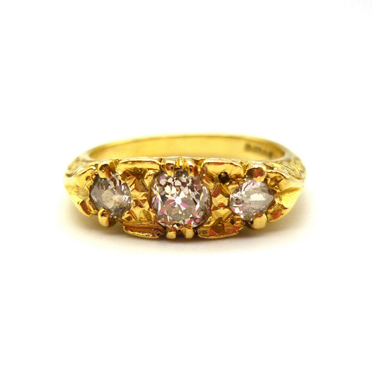 Old Cut Diamond Ring Size 6.5