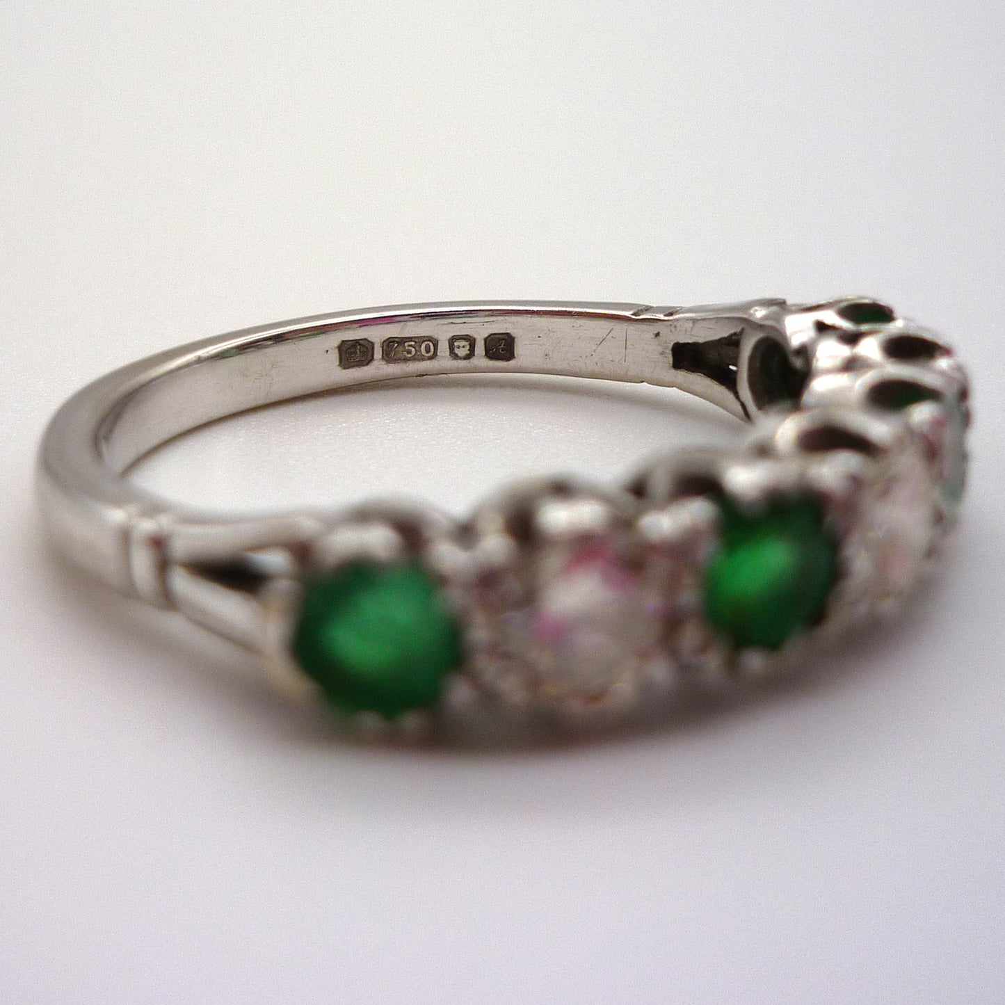 Emerald & Diamond Stacking Ring
