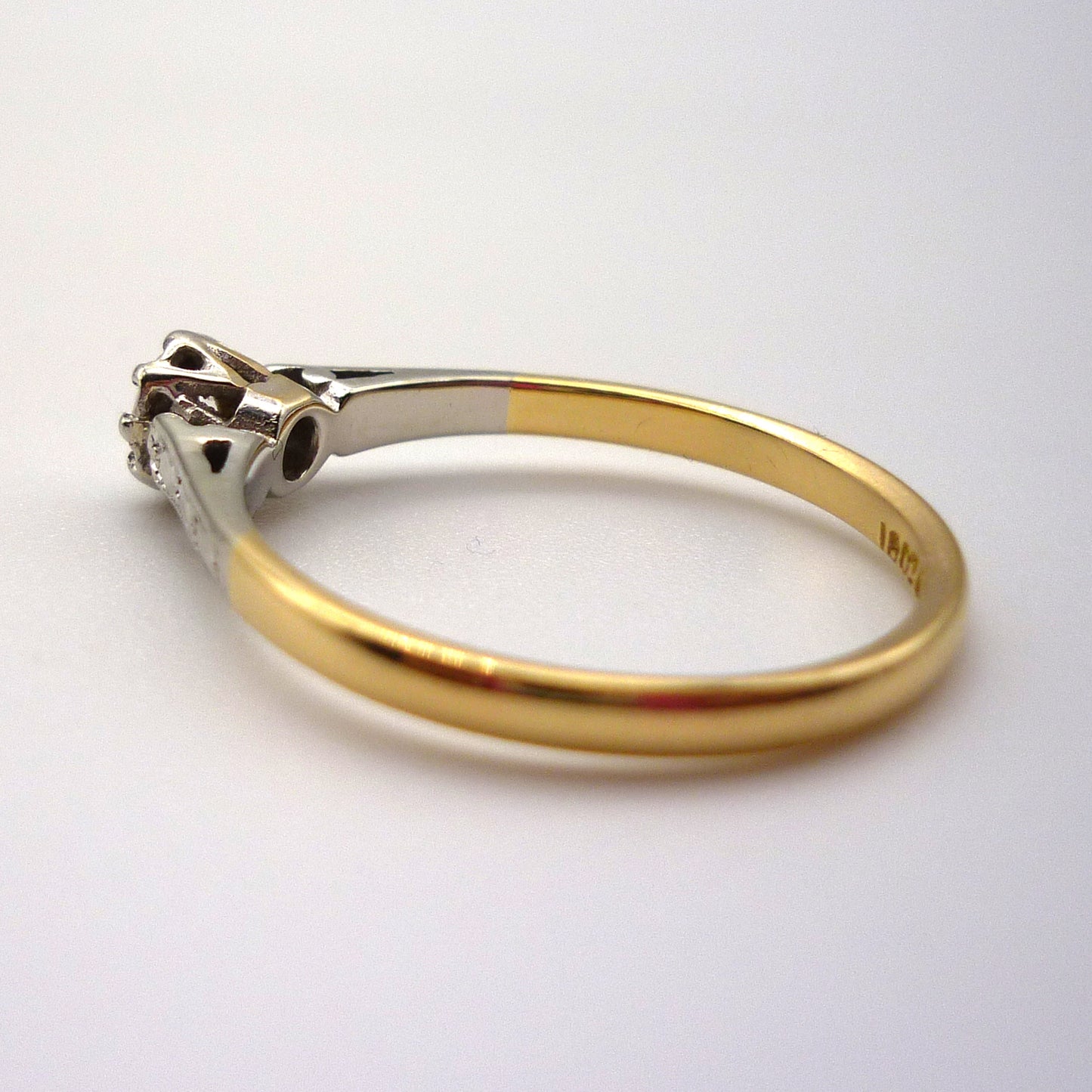 Art Deco Diamond Solitaire Engagement Ring Size 6.25