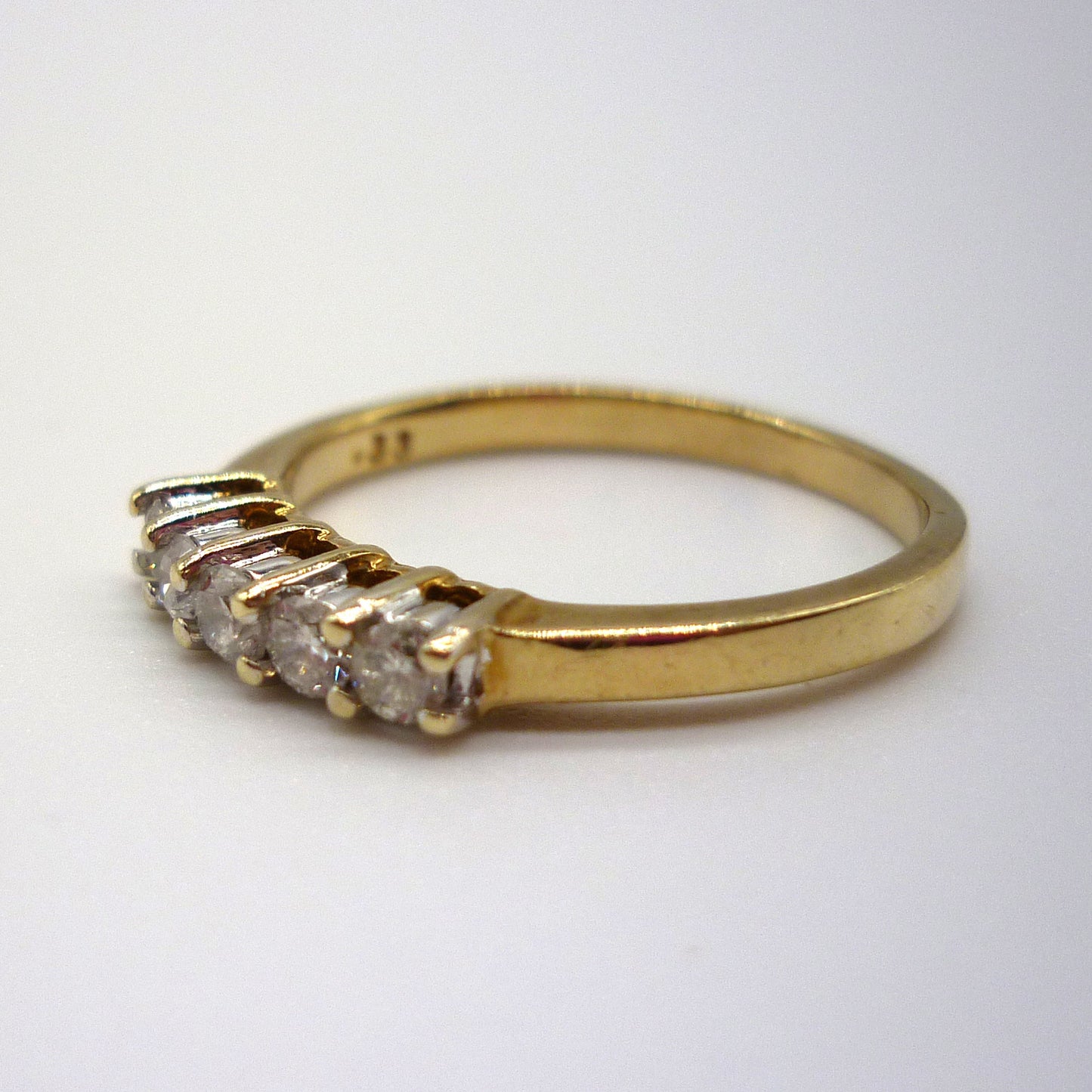 5 Stone Diamond Wedding Band Size 7