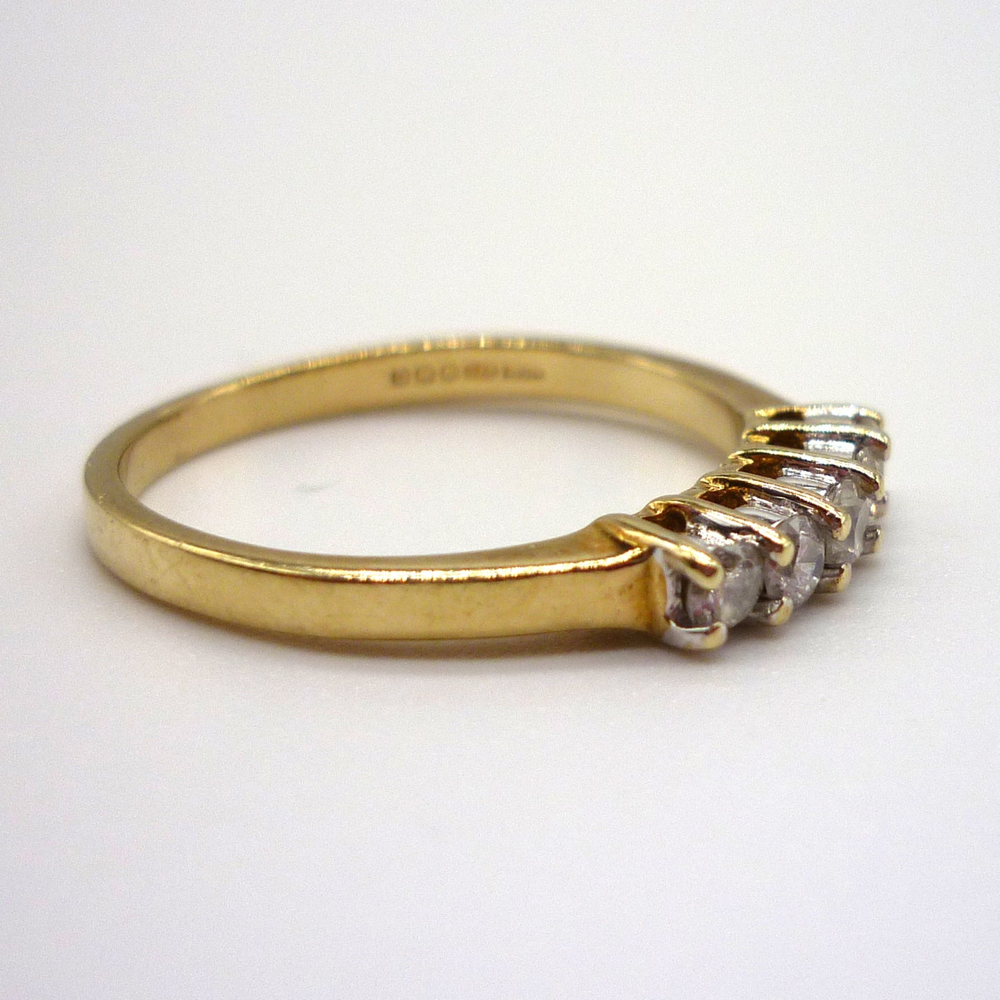 5 Stone Diamond Wedding Band Size 7