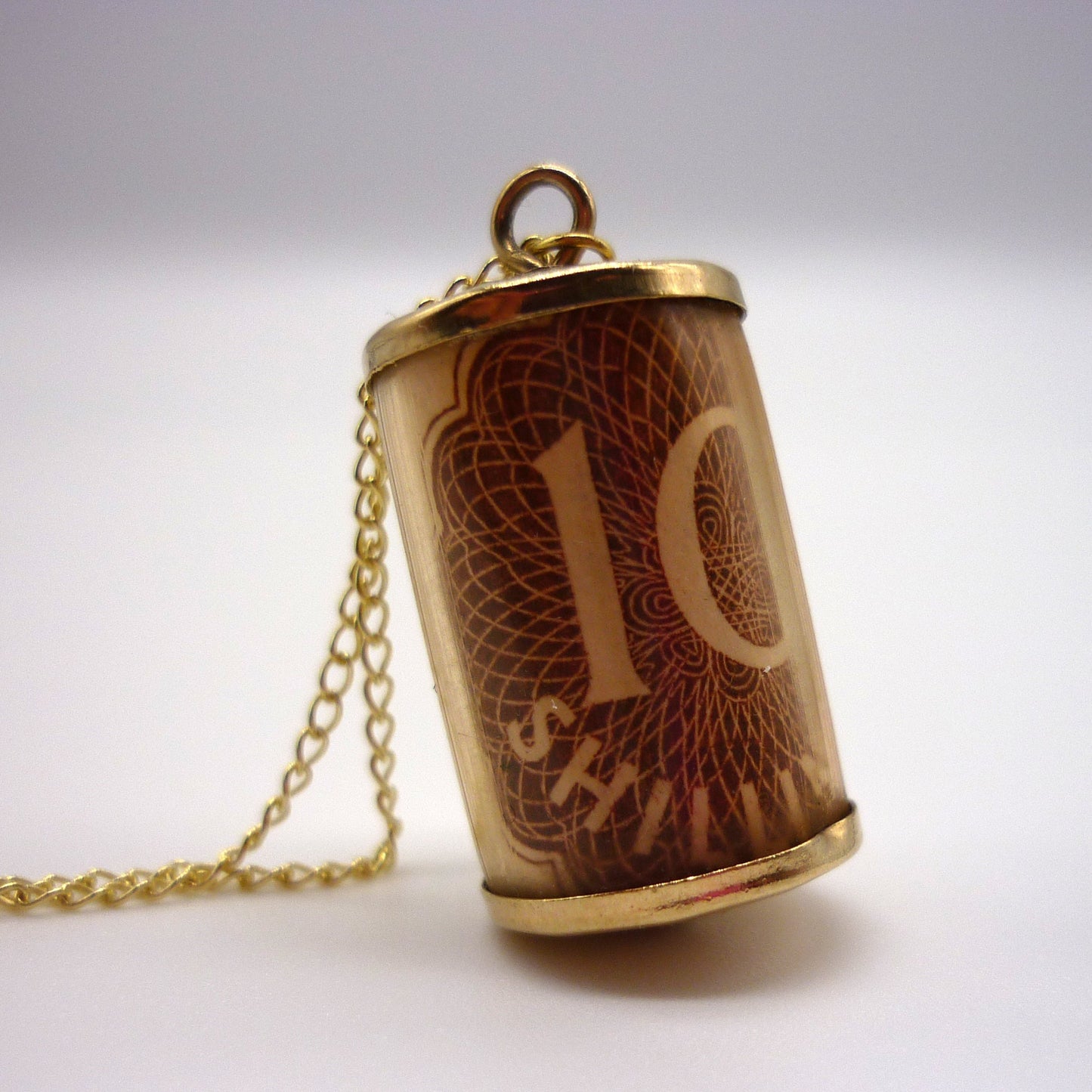 10 Shilling Note Charm Necklace