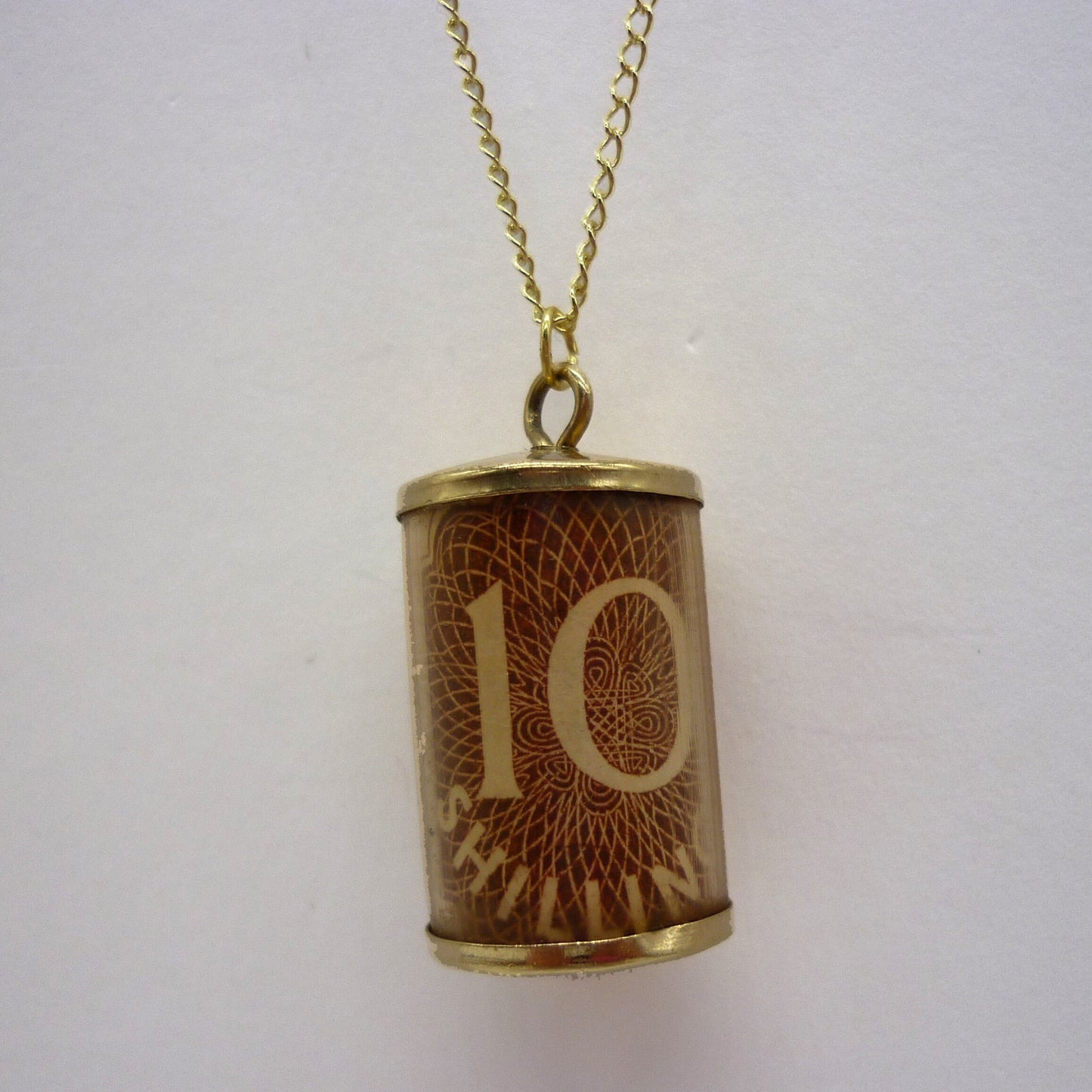 10 Shilling Note Charm Necklace