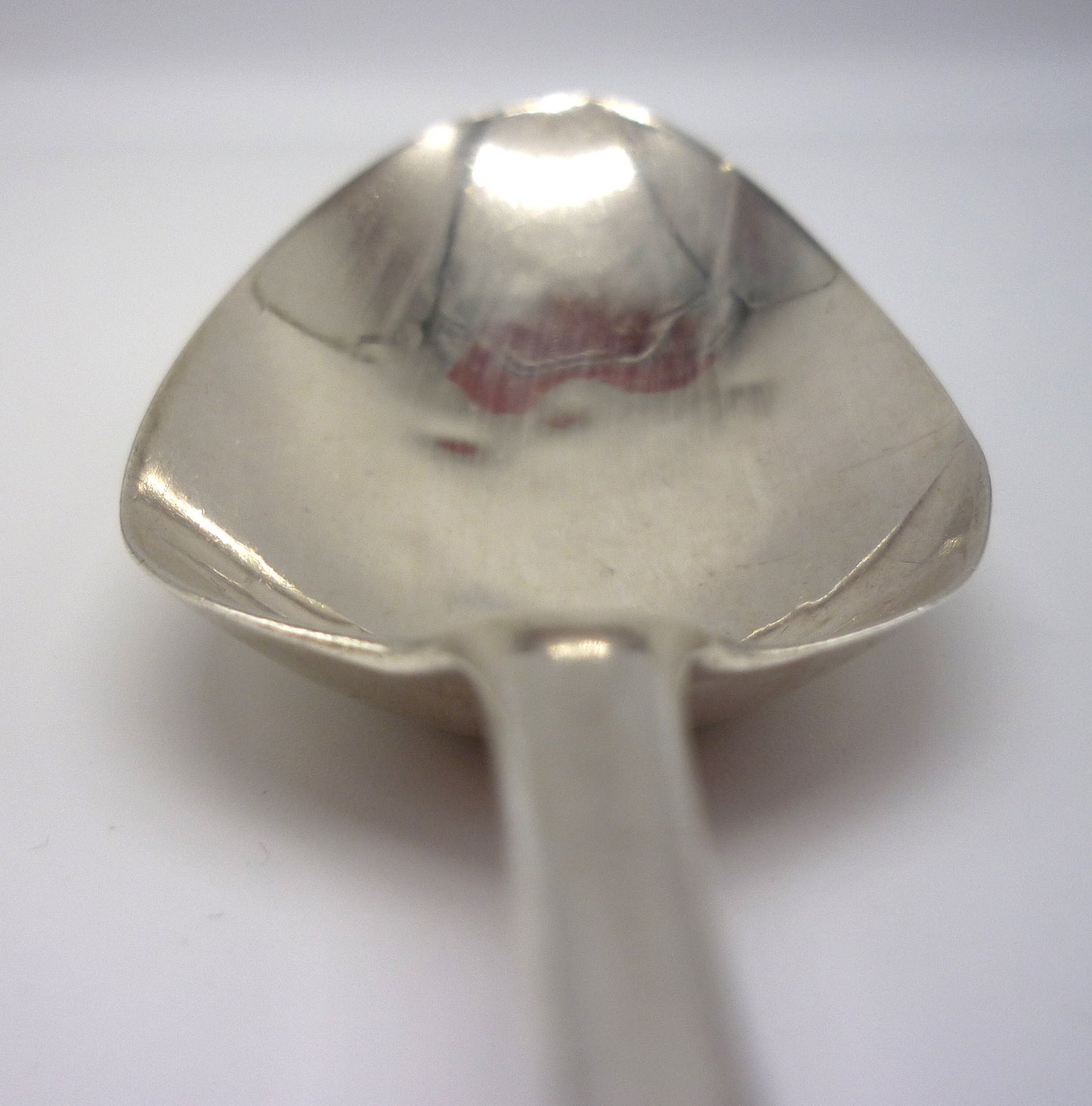 1789 Solid Silver Serving Spoon: Antique George III Old English Cutlery