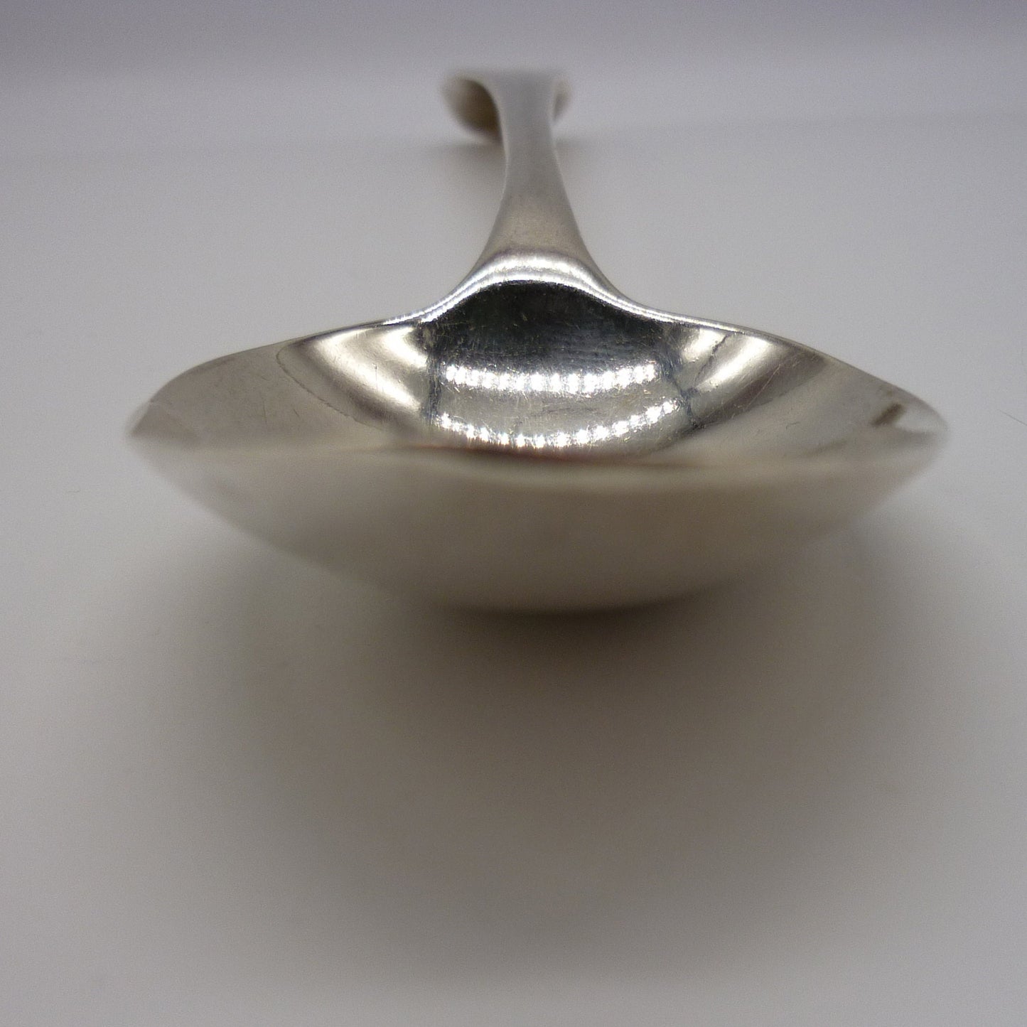 1789 Solid Silver Serving Spoon: Antique George III Old English Cutlery